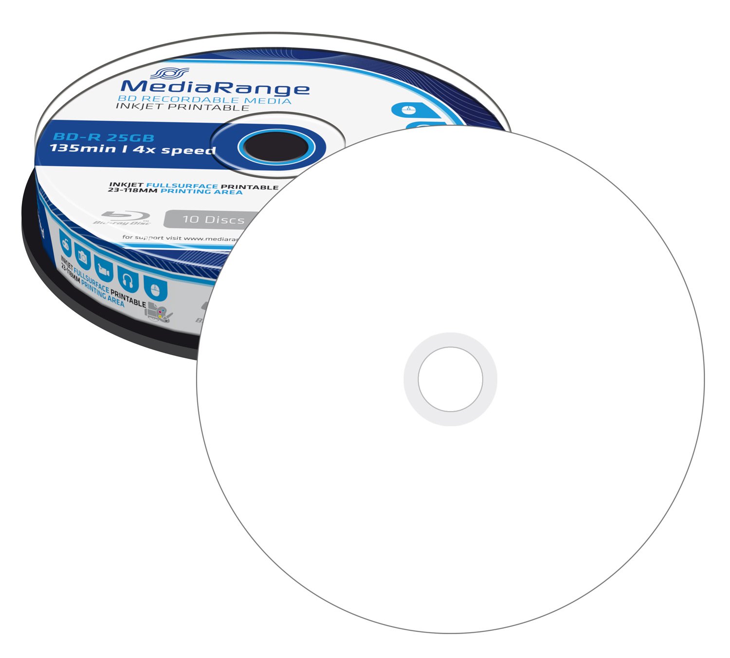 mediarange-bd-r-25gb-4x-vollfl-chig-bedruckbar-10er-cakebox image 3