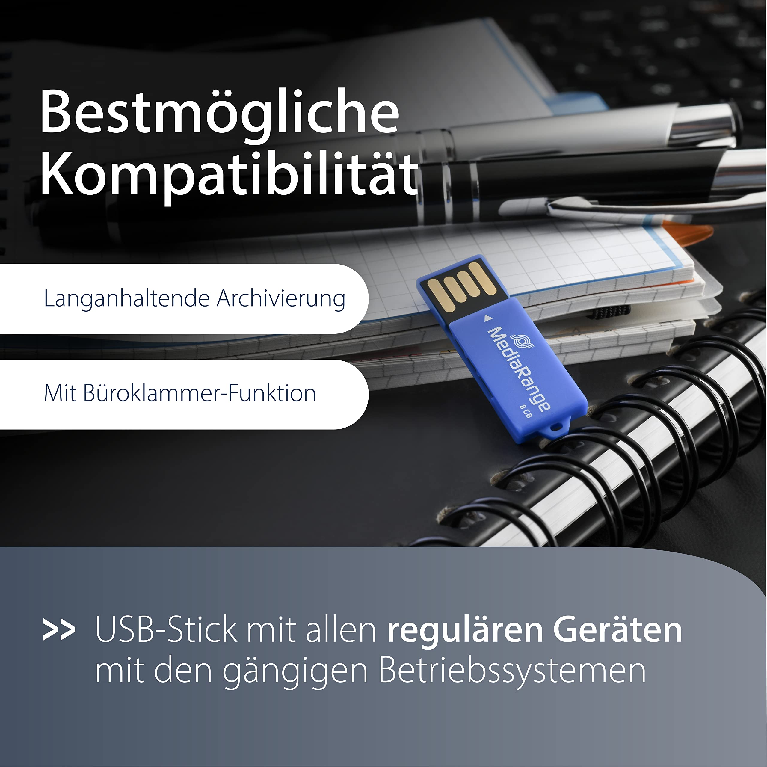 mediarange-usb-stick-usb-2-0-8gb-b-roklammer-design-blau-kompakt image 4
