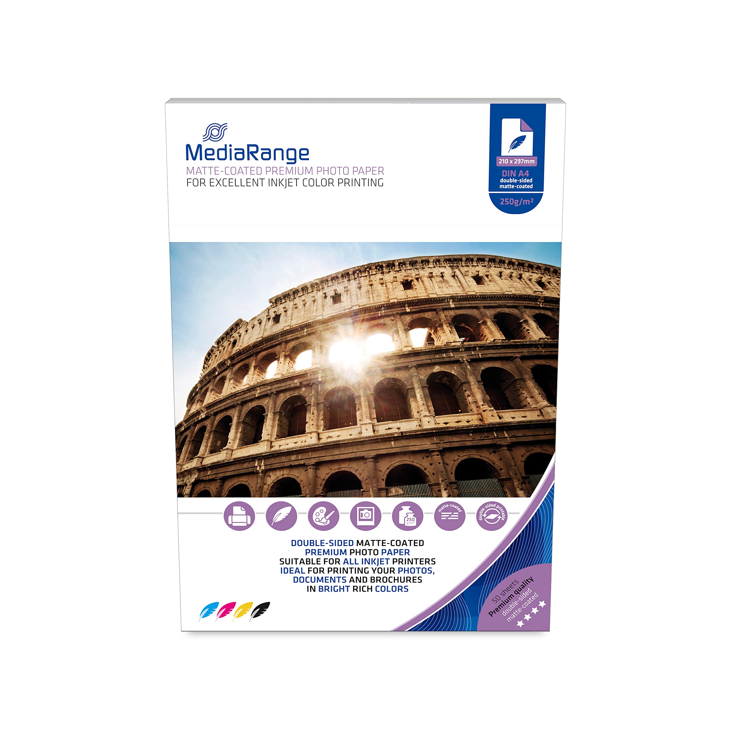 mediarange-matt-fotopapier-a4-140-g-m-100-blatt-beidseitig-f-r-inkjet image 5
