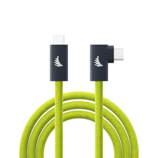 angelbird-usb-c-3-2-solid-flex-tether-kabel-right-angle-lime-4-5-m-20-gb-s-240-w image 1