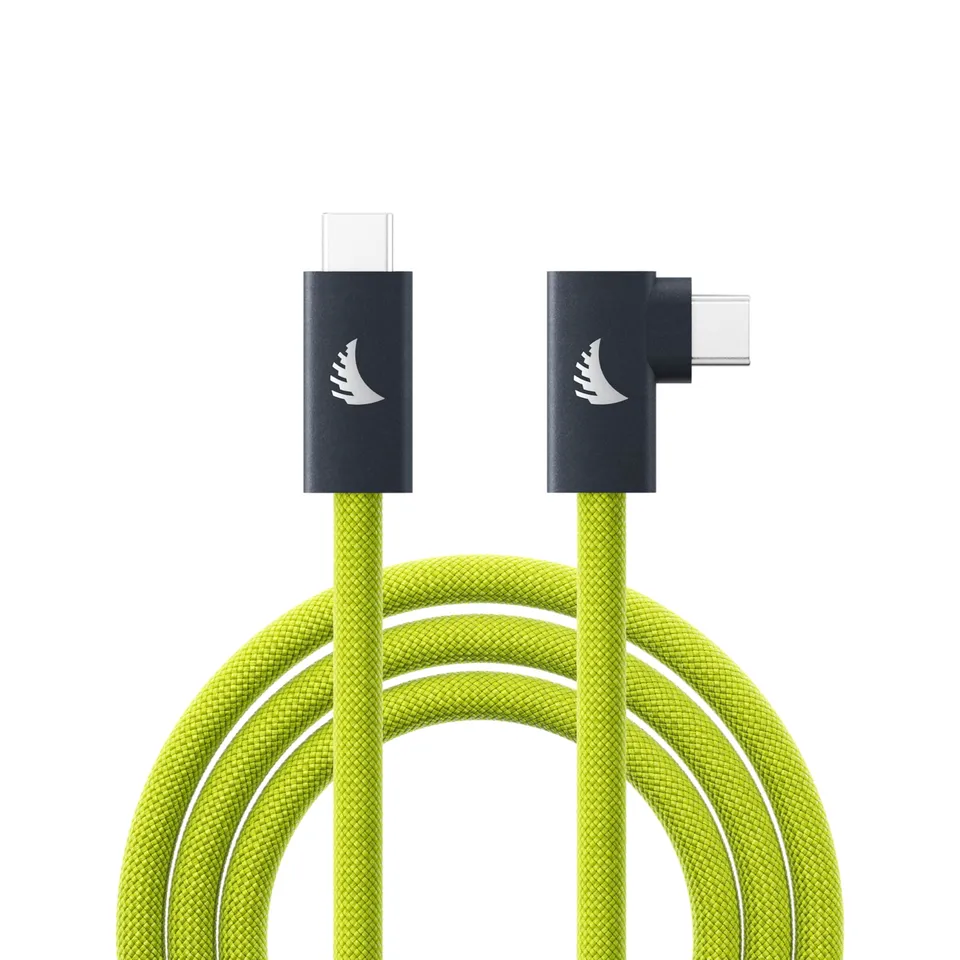 angelbird-usb-c-3-2-solid-flex-tether-kabel-right-angle-lime-4-5-m-20-gb-s-240-w image 1