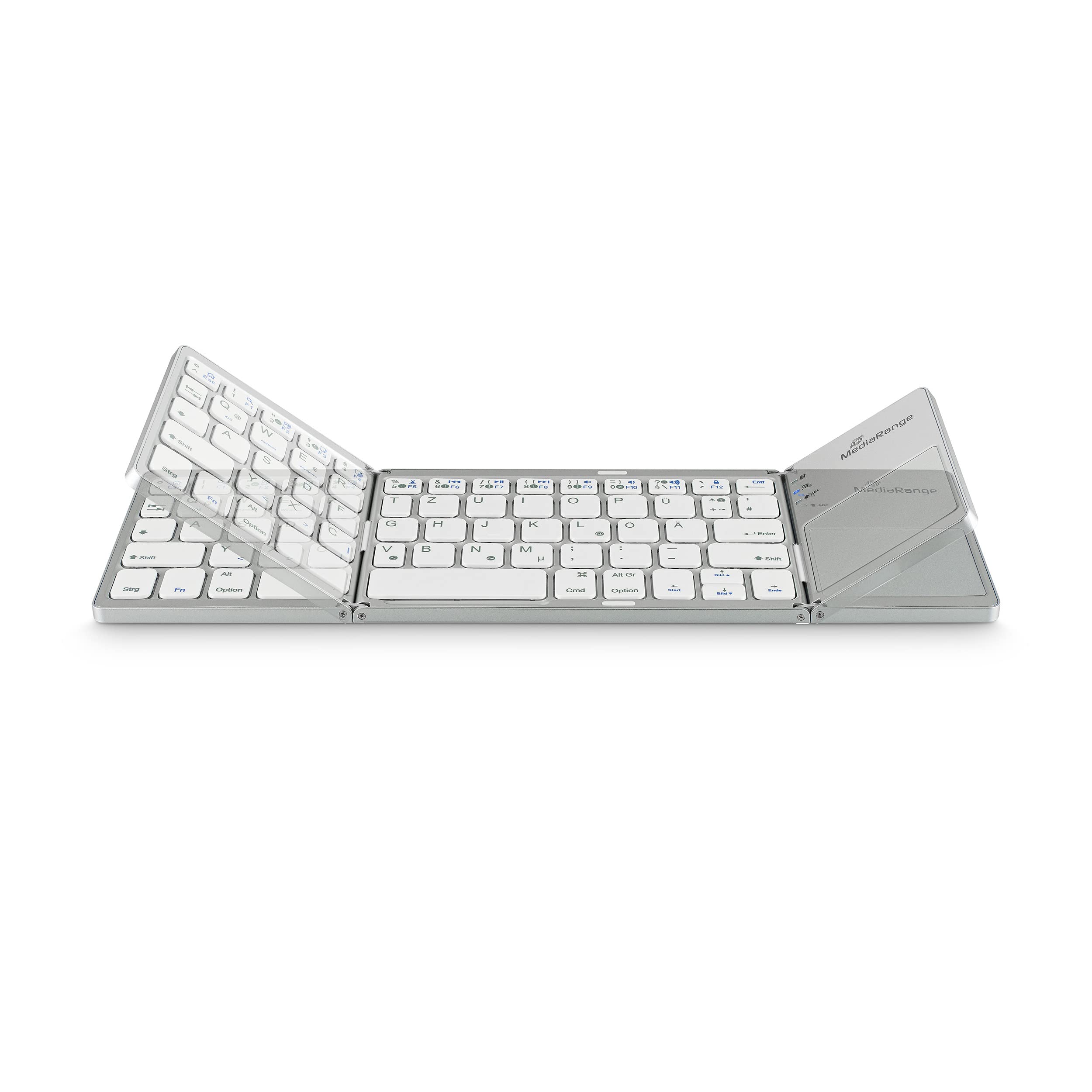 mediarange-funk-tastatur-qwertz-de-at-63-tasten-mit-touchpad-silber image 6