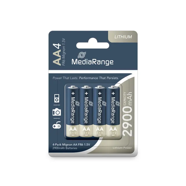 mediarange-lithium-batterien-mignon-aa-fr6-1-5v-4er-pack image 1