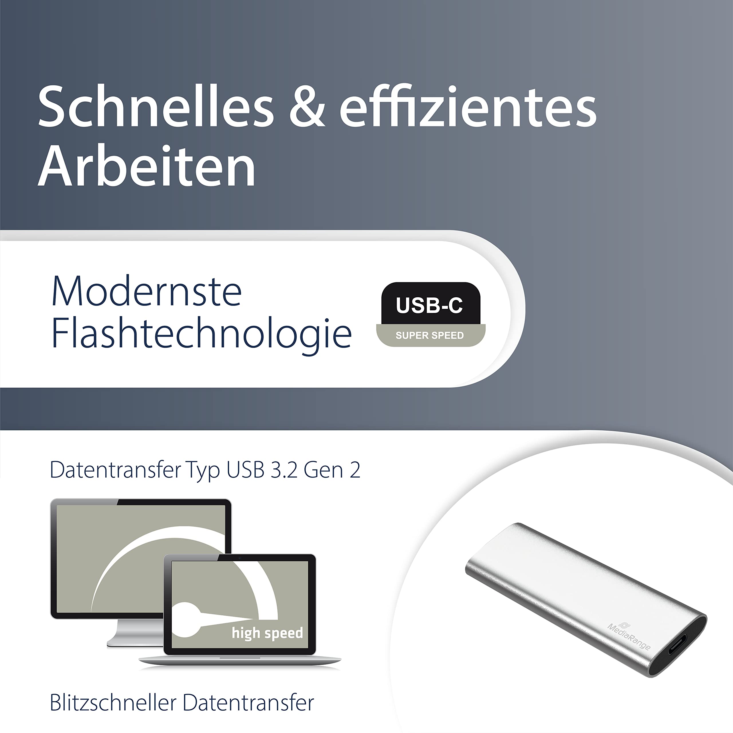 mediarange-externe-ssd-usb-c-3-2-gen-2-240gb-aluminium-silber image 3