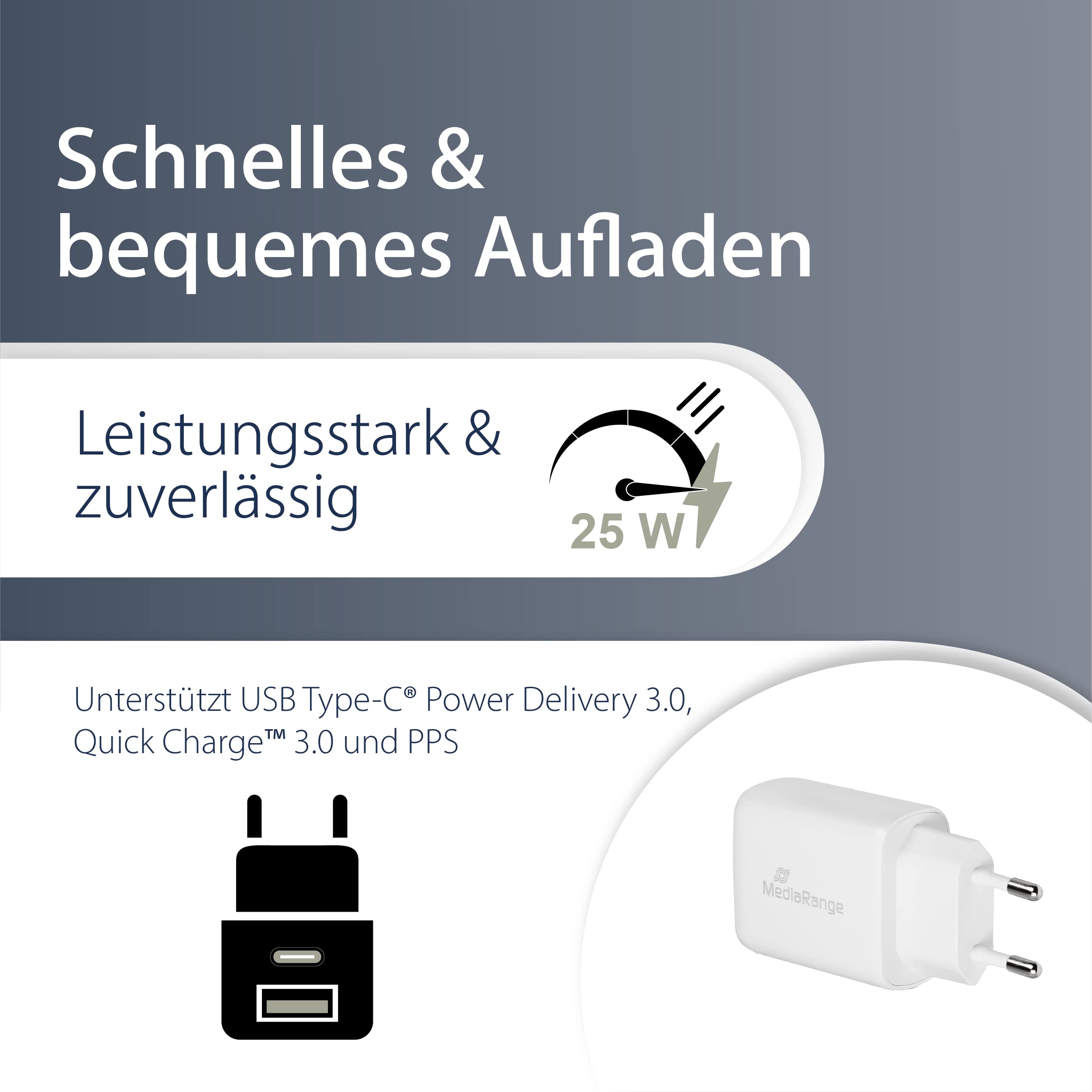 mediarange-25w-steckdosen-ladeger-t-mit-usb-a-und-usb-c-wei image 3