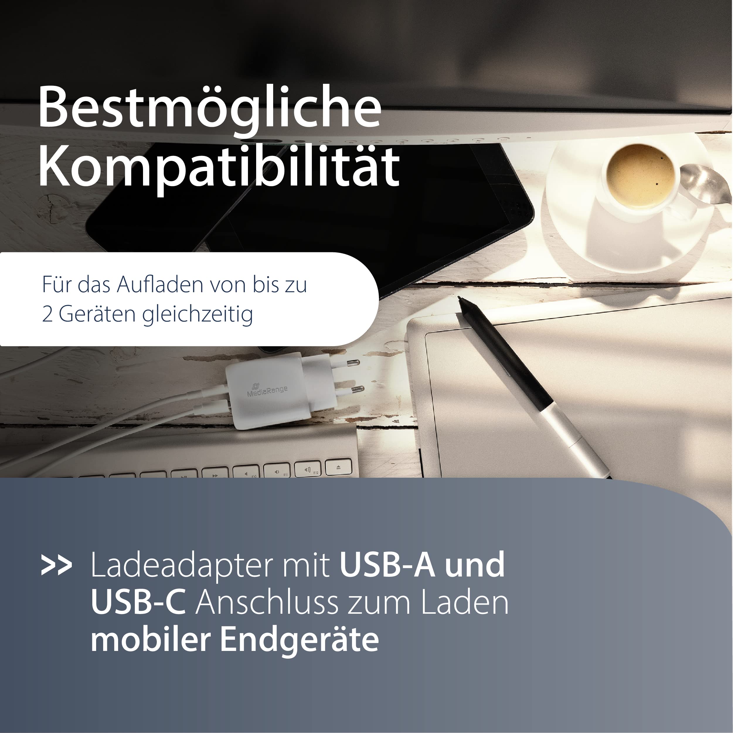 mediarange-25w-steckdosen-ladeger-t-mit-usb-a-und-usb-c-wei image 4