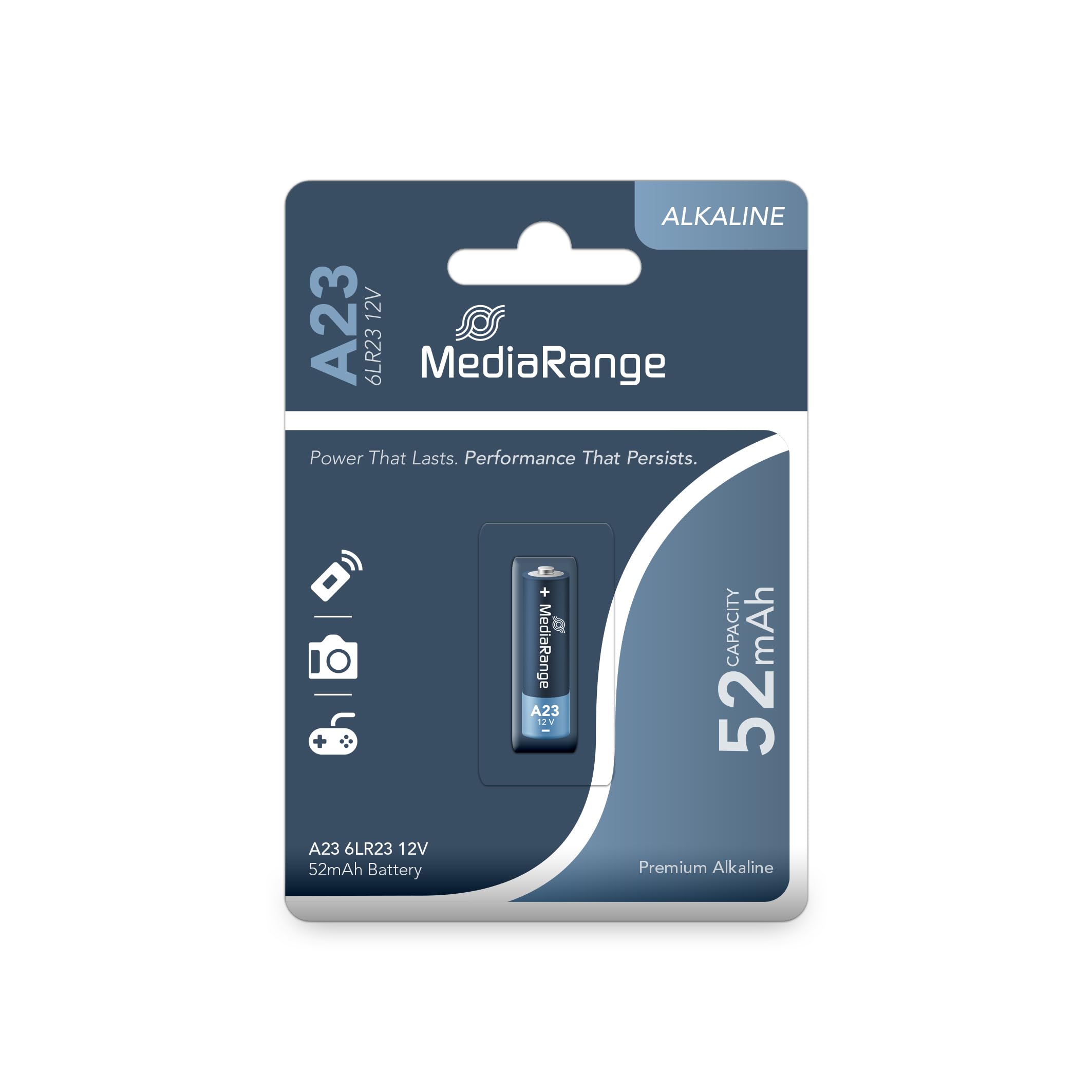 mediarange-alkaline-batterie-a23-6lr23-12v-10x28mm-52mah image 1