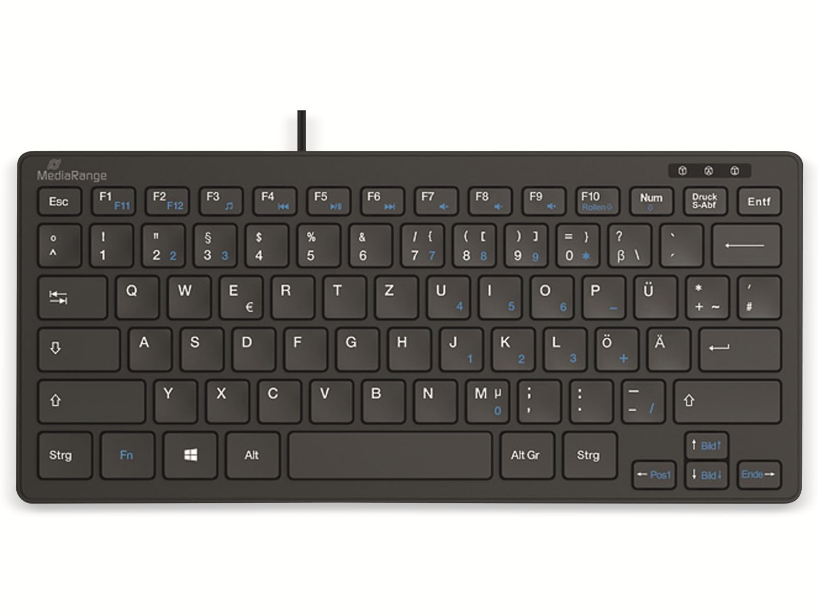 mediarange-funk-tastatur-qwertz-de-at-kompakt-wei image 7