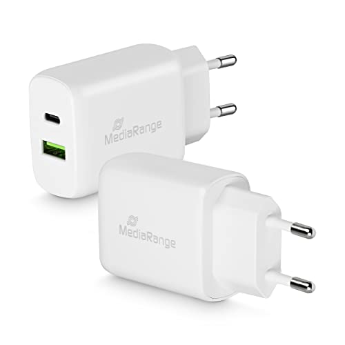 mediarange-25w-steckdosen-ladeger-t-mit-usb-a-und-usb-c-wei image 8