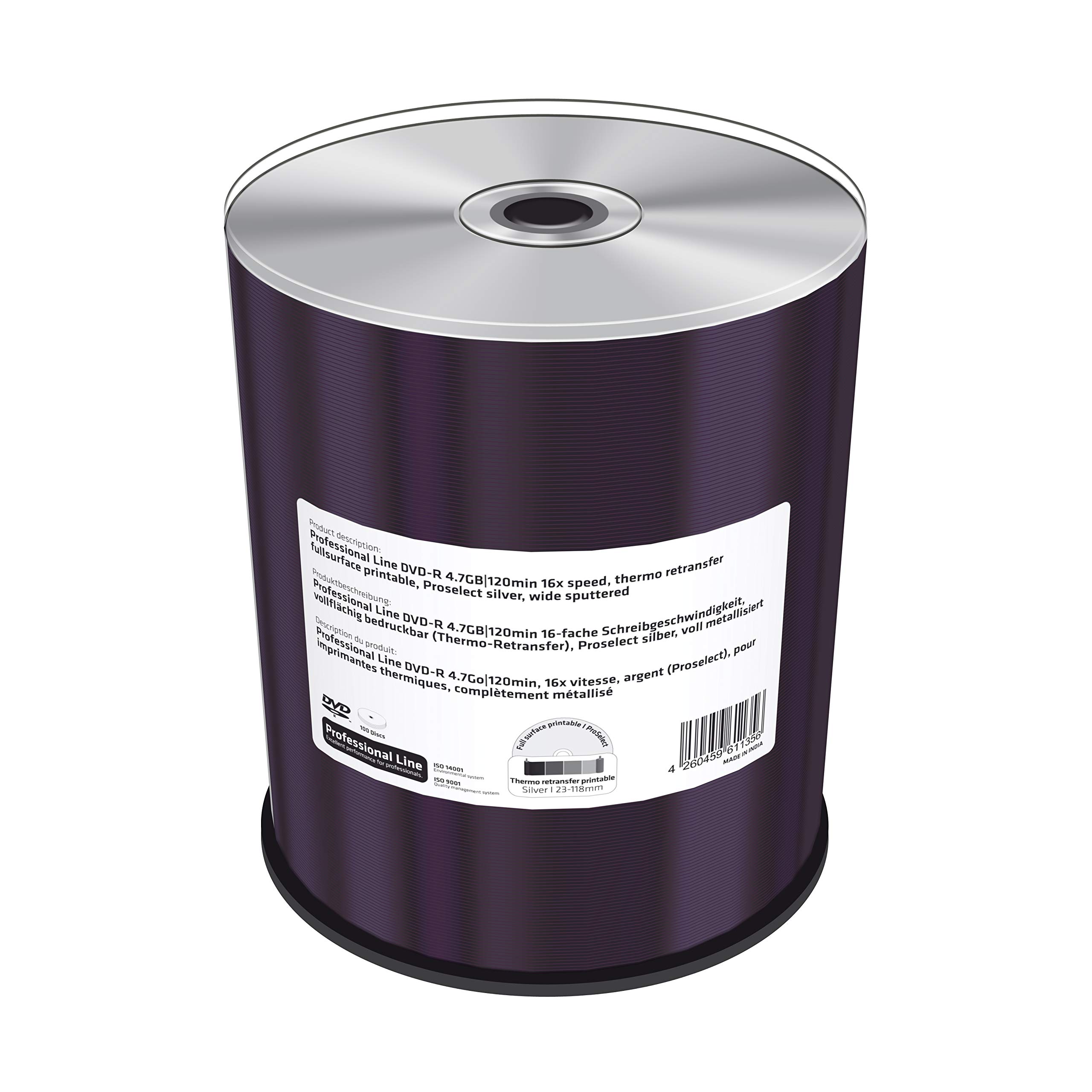 mediarange-professional-line-dvd-r-4-7gb-120min-16x-vollfl-chig-bedruckbar-therm image 1