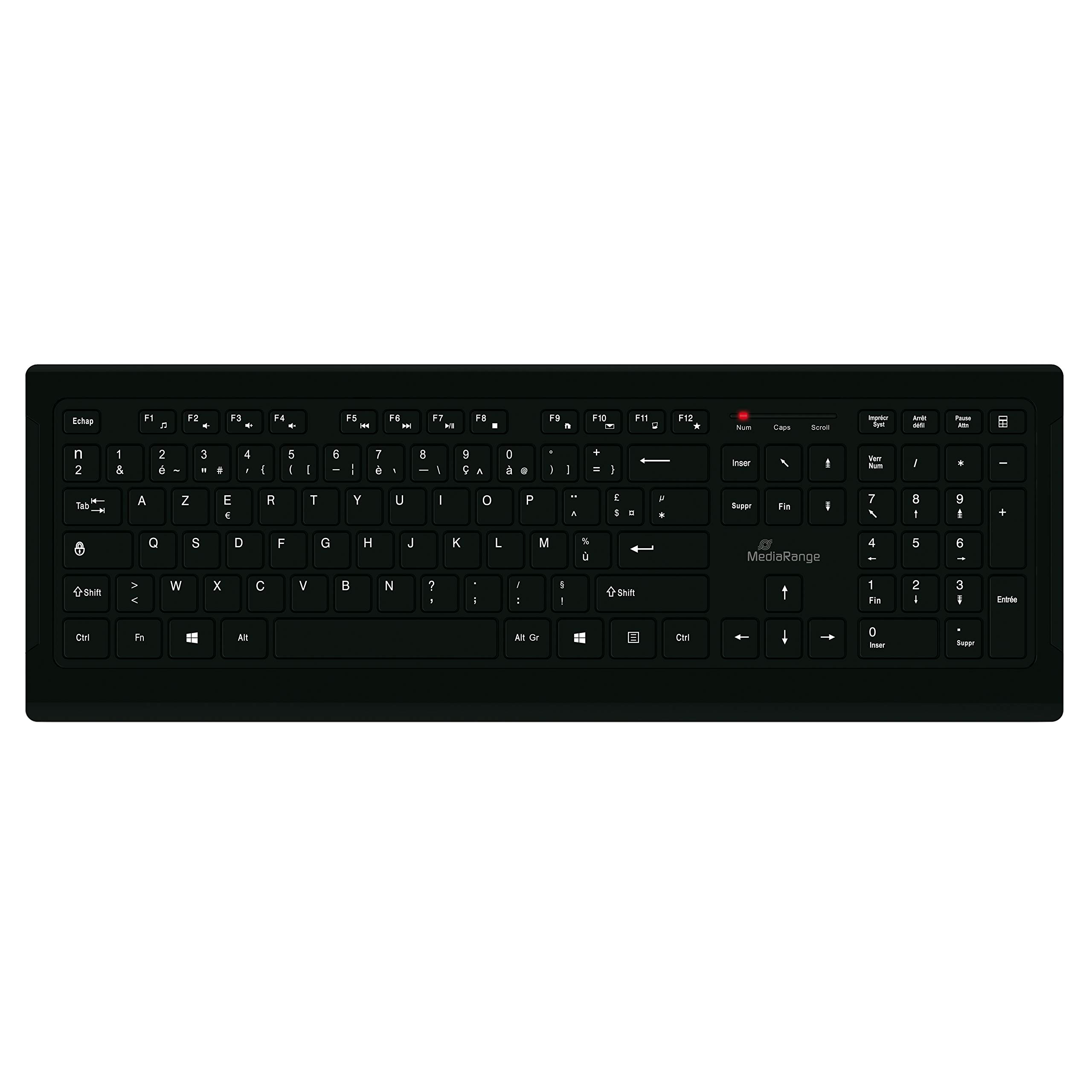 mediarange-kabelgebundene-usb-tastatur-qwertz-de-at-vollformat-schwarz-professio image 7
