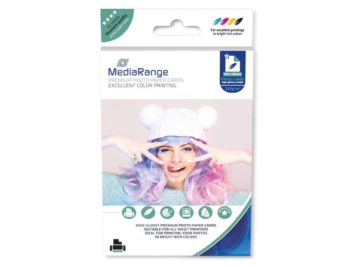 mediarange-hochglanz-fotopapier-100-150-mm-220-g-m-50-blatt image 5