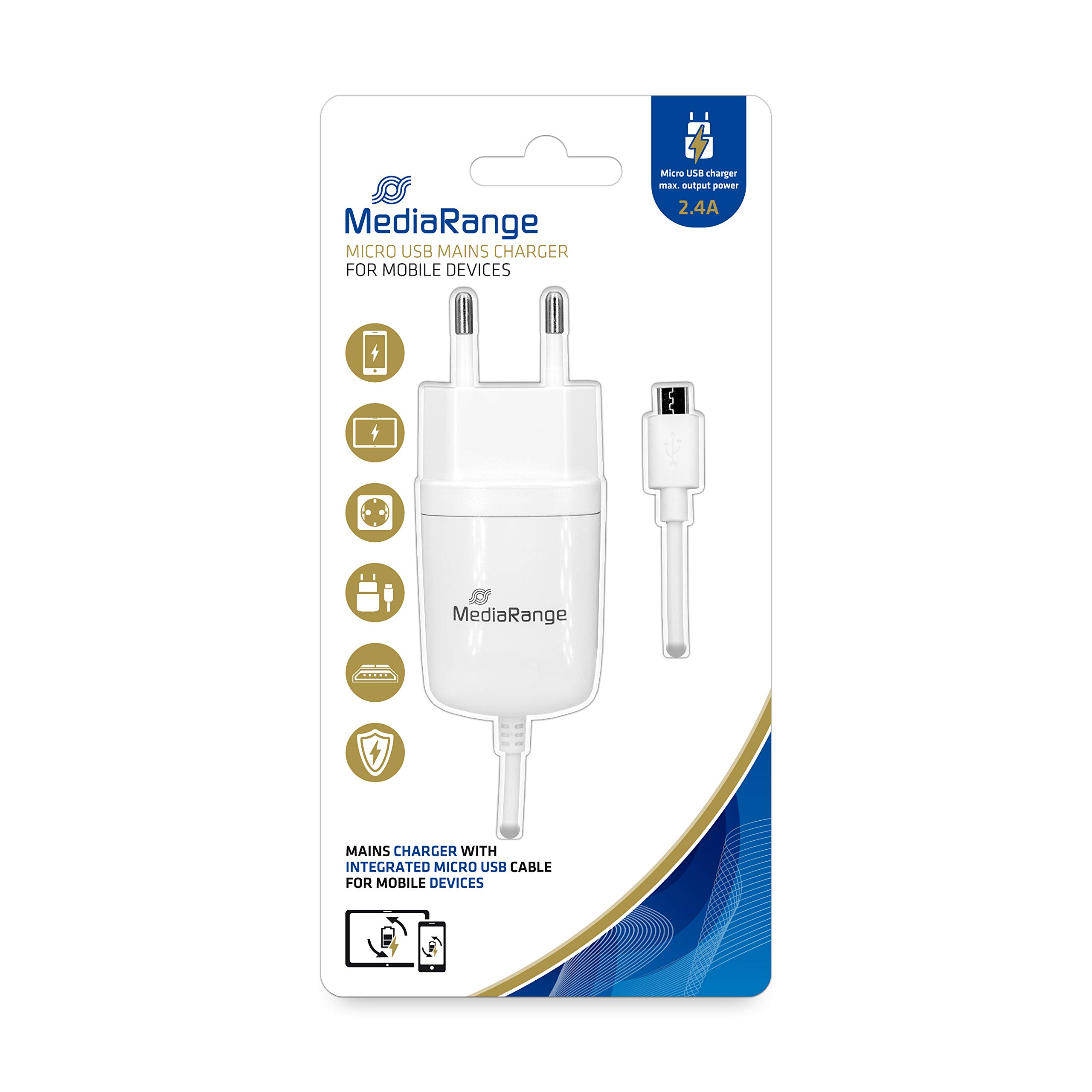 mediarange-steckdosen-ladeger-t-mit-integriertem-micro-usb-kabel-2-4-a-wei image 1