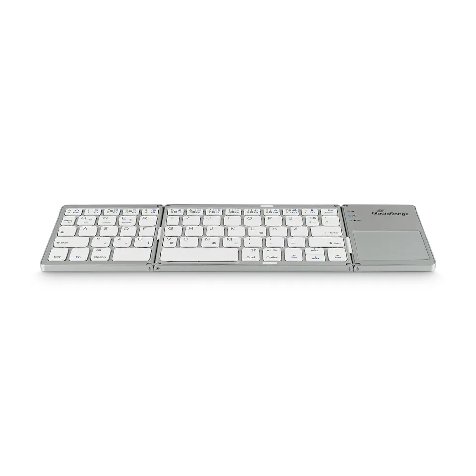mediarange-funk-tastatur-qwertz-de-at-63-tasten-mit-touchpad-silber image 1
