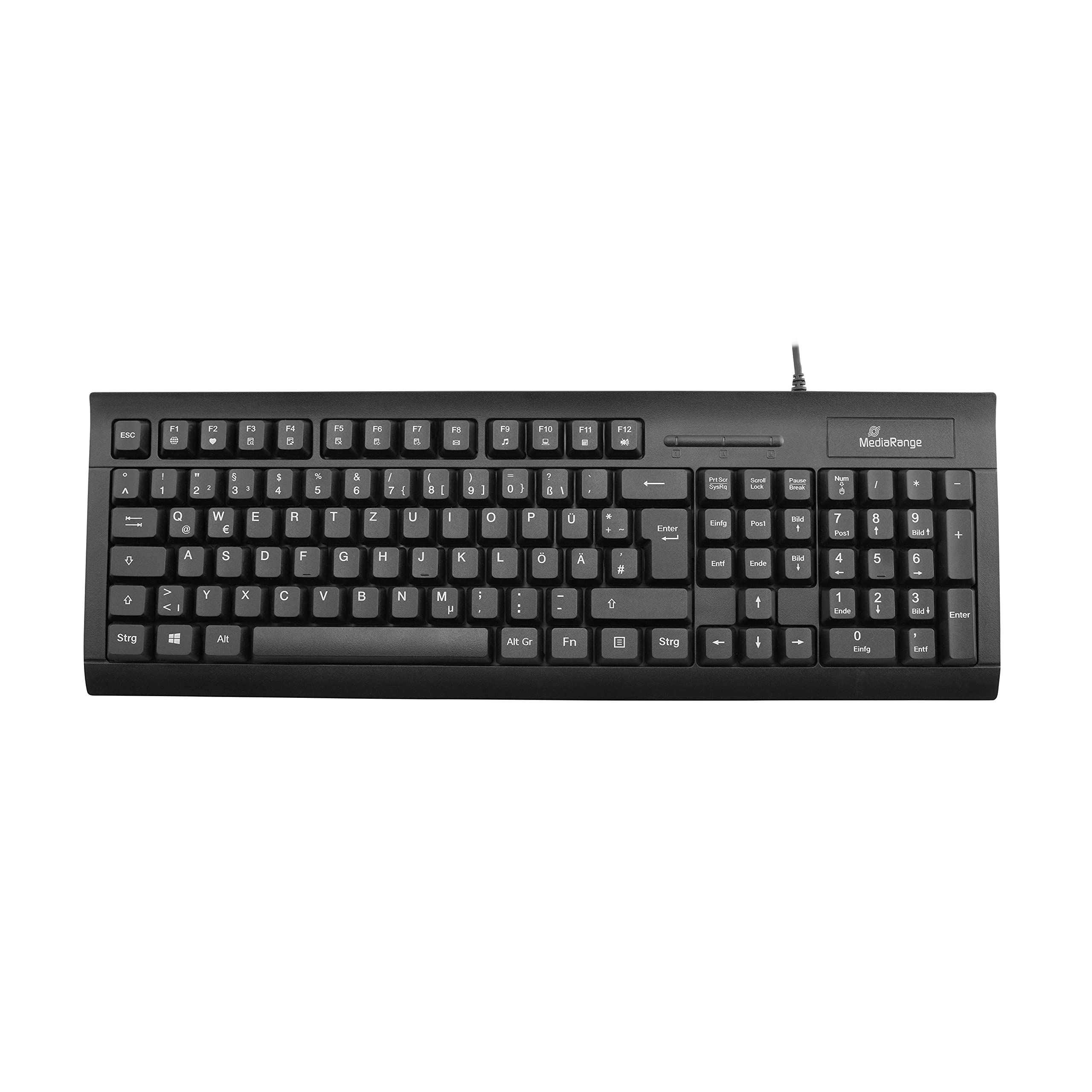 mediarange-tastatur-kabel-qwertz-de-at-mit-chipkarten-terminal-usb-2-0-spritzwas image 1