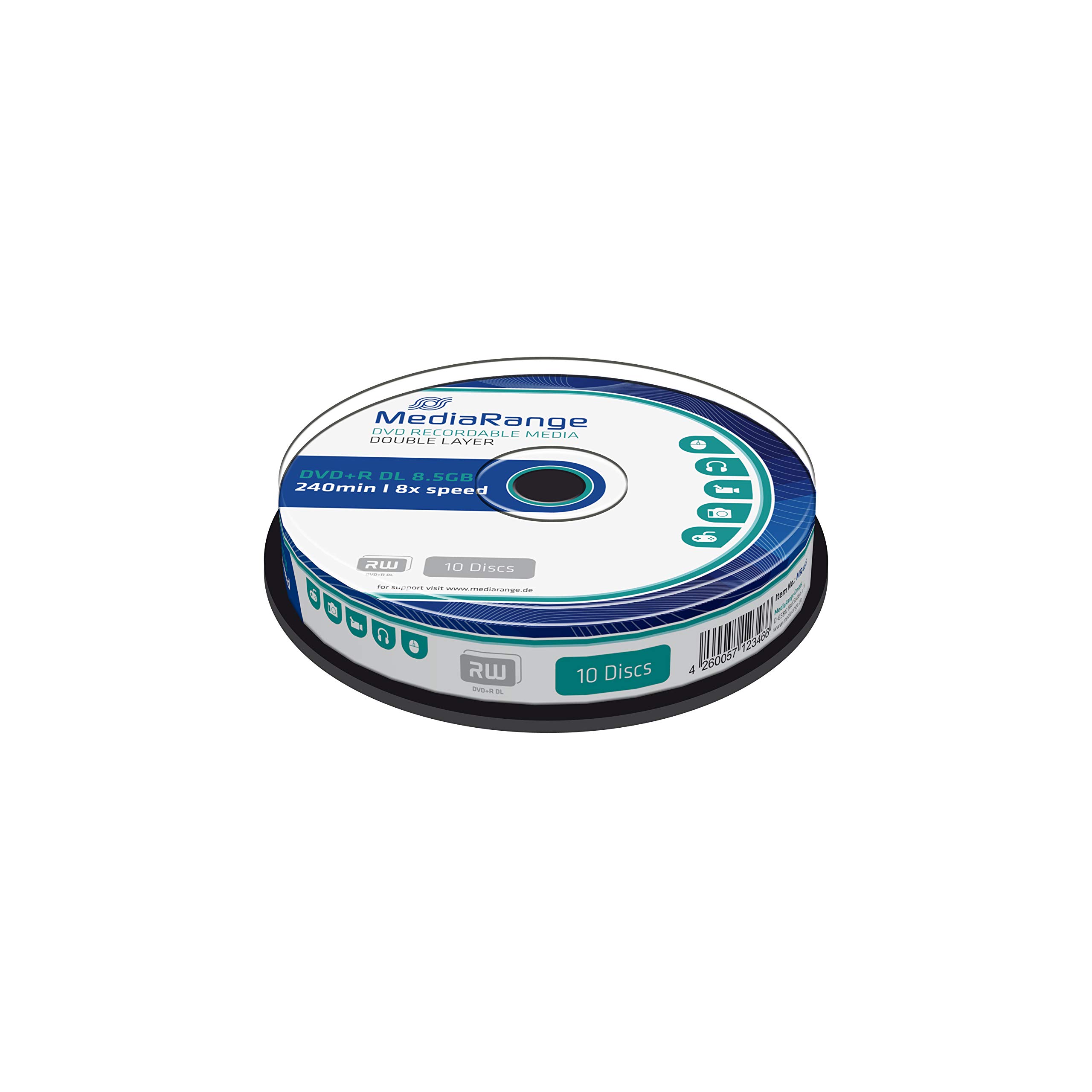 mediarange-dvd-r-dl-8-5gb-240-min-10er-pack-8x image 1