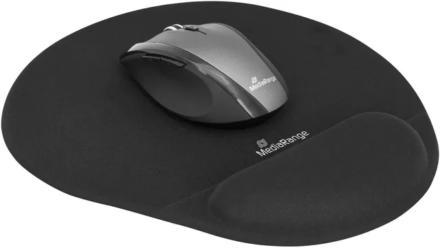 mediarange-ergonomische-mausunterlage-mit-gel-handgelenkauflage-225-x-245-x-21-m image 1