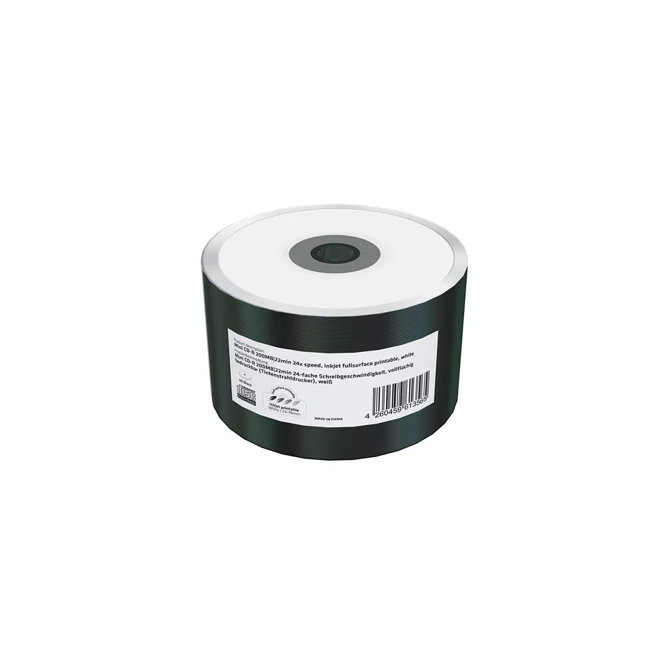 mediarange-mini-cd-r-220mb-25-min-50er-pack-32x-inkjet-bedruckbar image 1