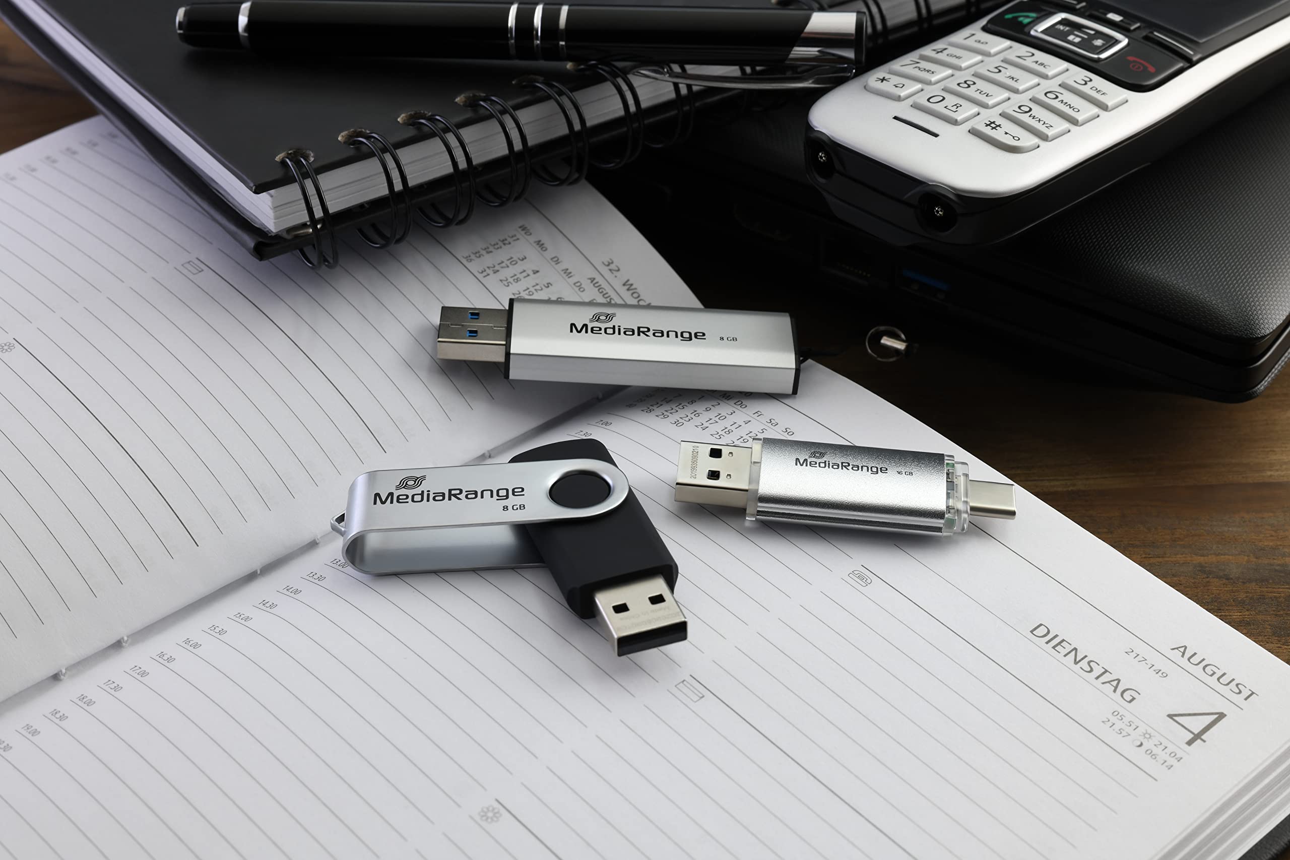 mediarange-usb-stick-usb-2-0-8gb-schwarz image 7
