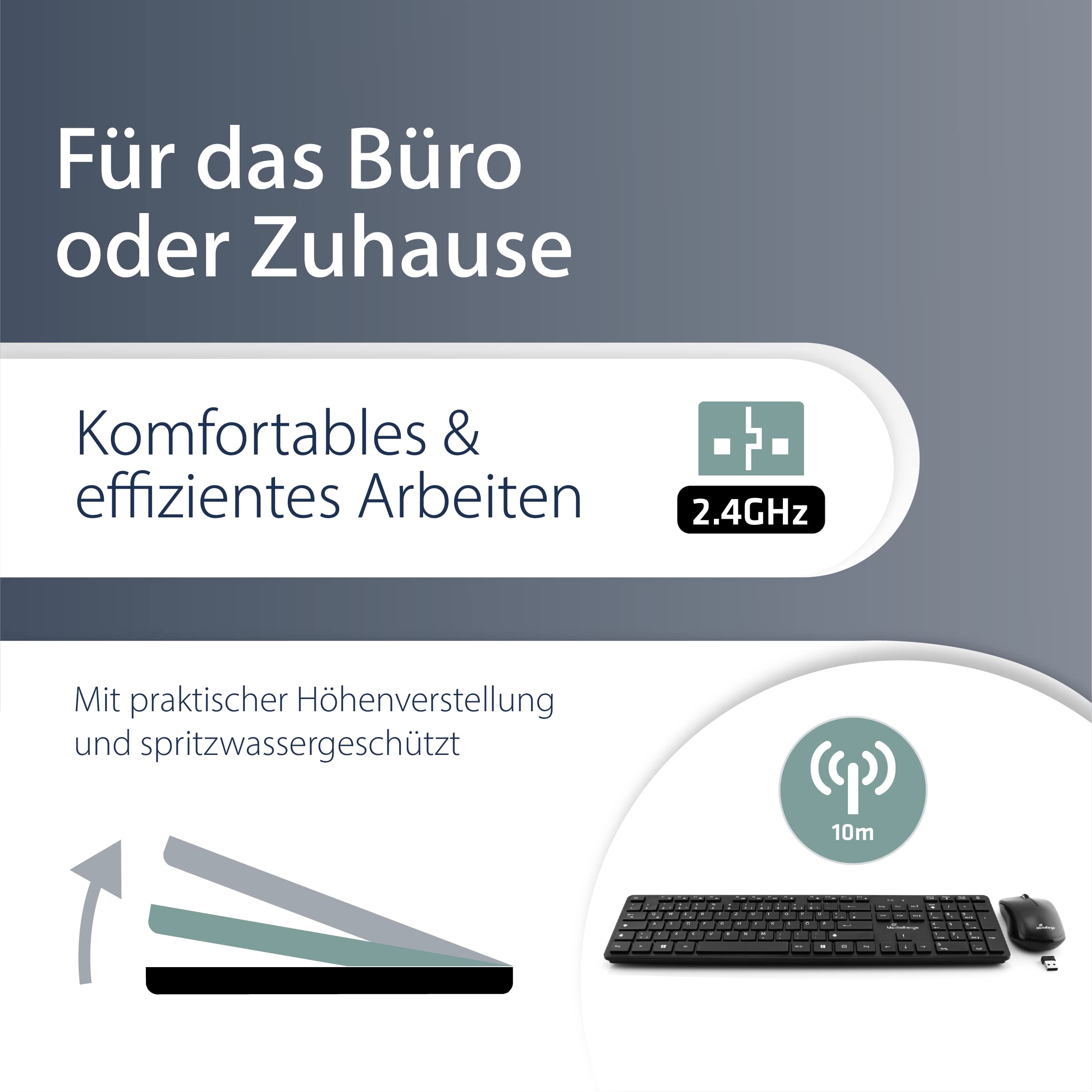 mediarange-funk-tastatur-maus-set-qwertz-de-at-1-200-dpi-schwarz image 3