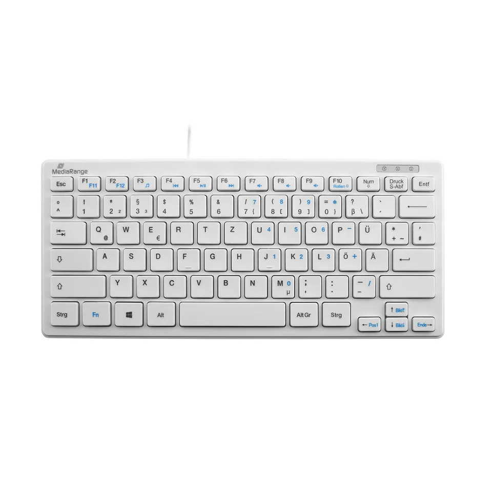 mediarange-funk-tastatur-qwertz-de-at-kompakt-wei image 1