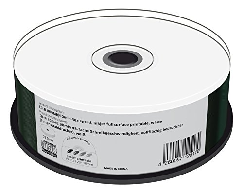 mediarange-cd-r-800-mb-90-min-48x-vollfl-chig-bedruckbar-25er-cakebox image 4