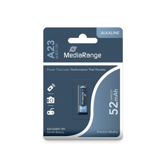 mediarange-alkaline-batterie-a23-6lr23-12v-10x28mm-52mah image 1