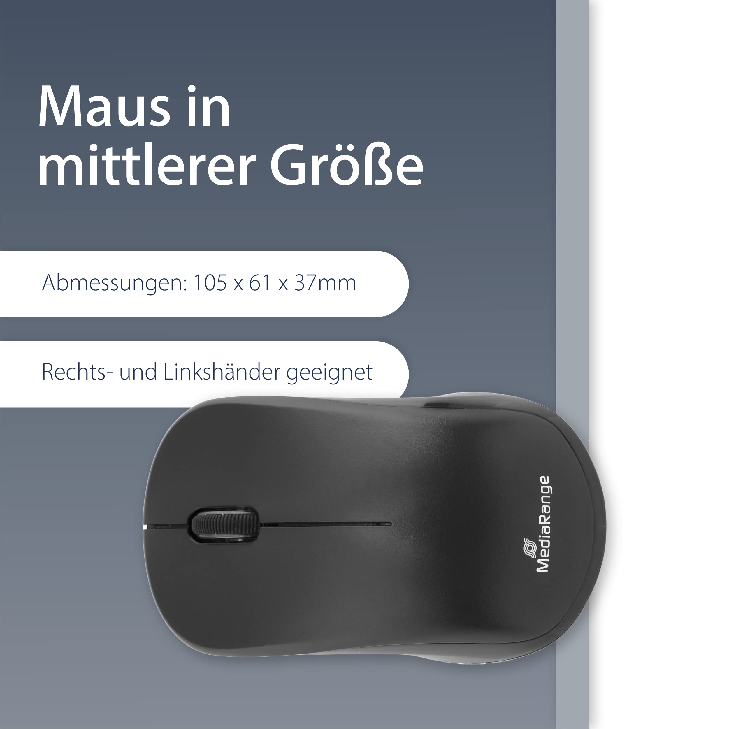 mediarange-funk-tastatur-maus-set-qwertz-de-at-1-200-dpi-schwarz image 5
