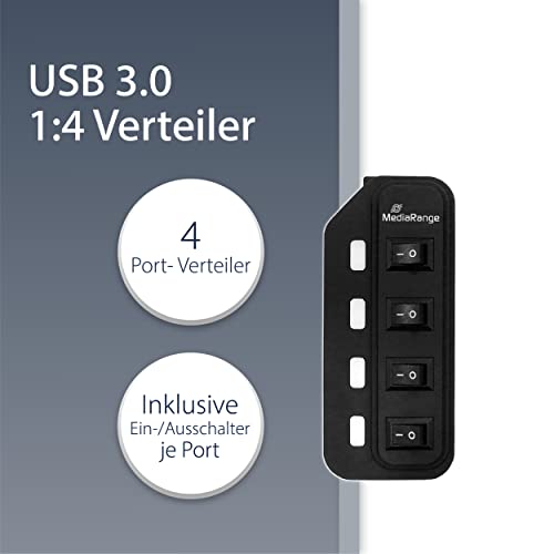 mediarange-usb-3-0-hub-4-ports-mit-einzelschaltern-schwarz image 6