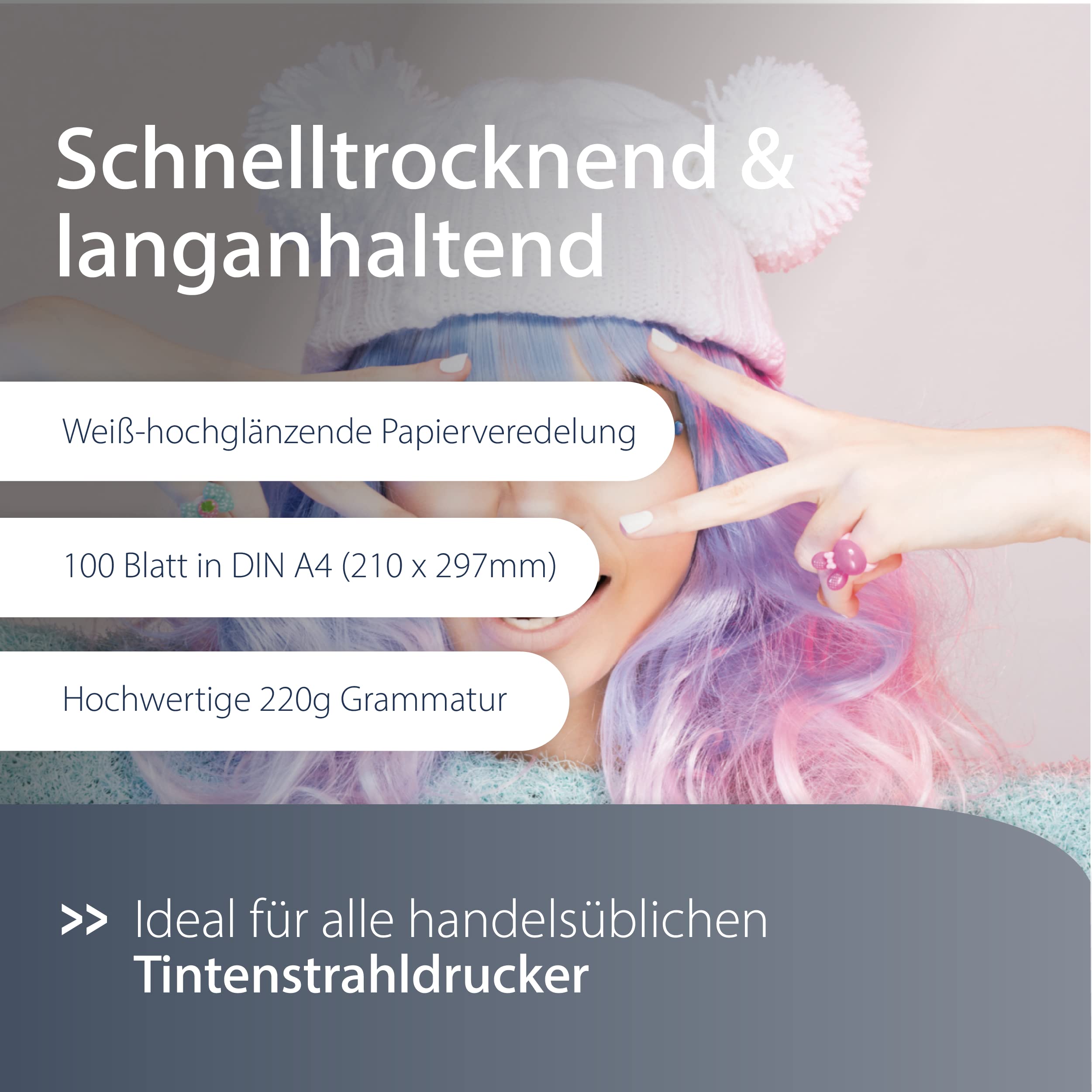 mediarange-hochglanz-fotopapier-220-g-m-100-blatt-f-r-inkjet-a4 image 4