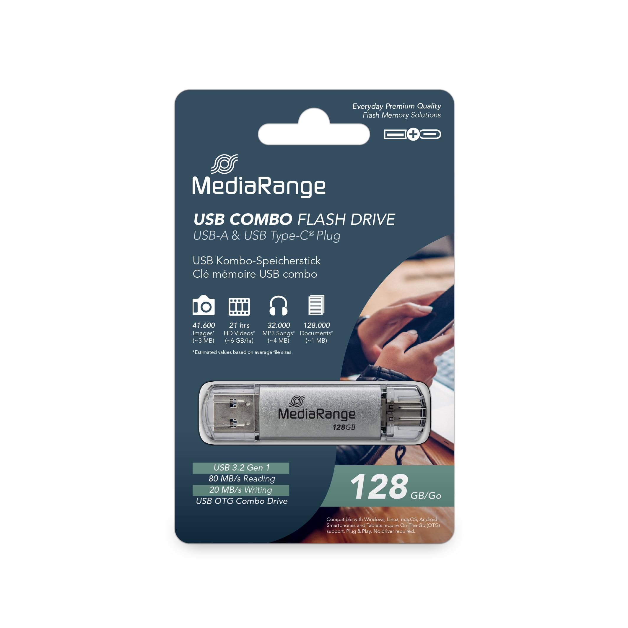 mediarange-usb-stick-usb-c-3-2-gen-1-16-gb-silber image 4