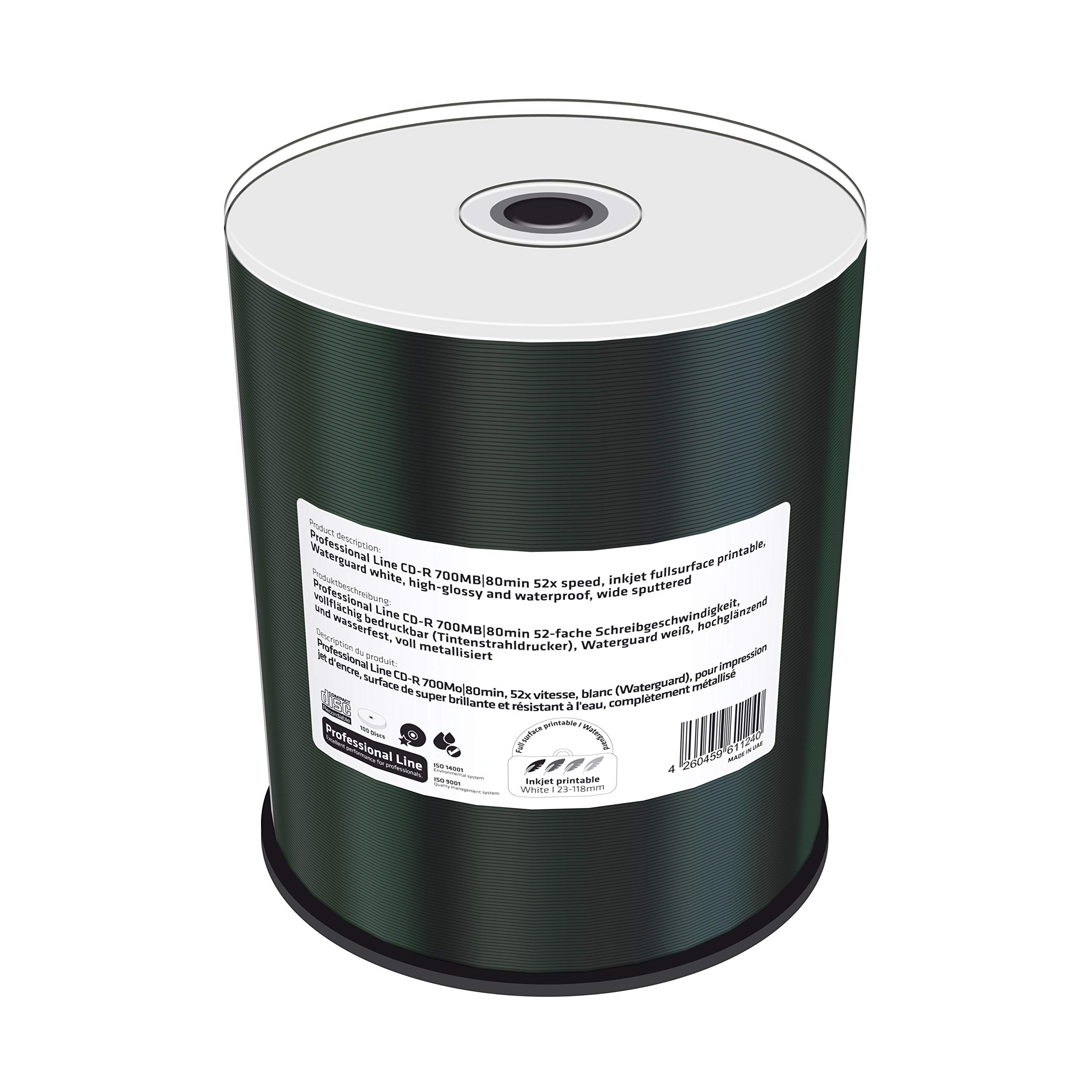 mediarange-cd-r-700mb-80-min-100er-pack-52x-inkjet-bedruckbar-waterguard image 1