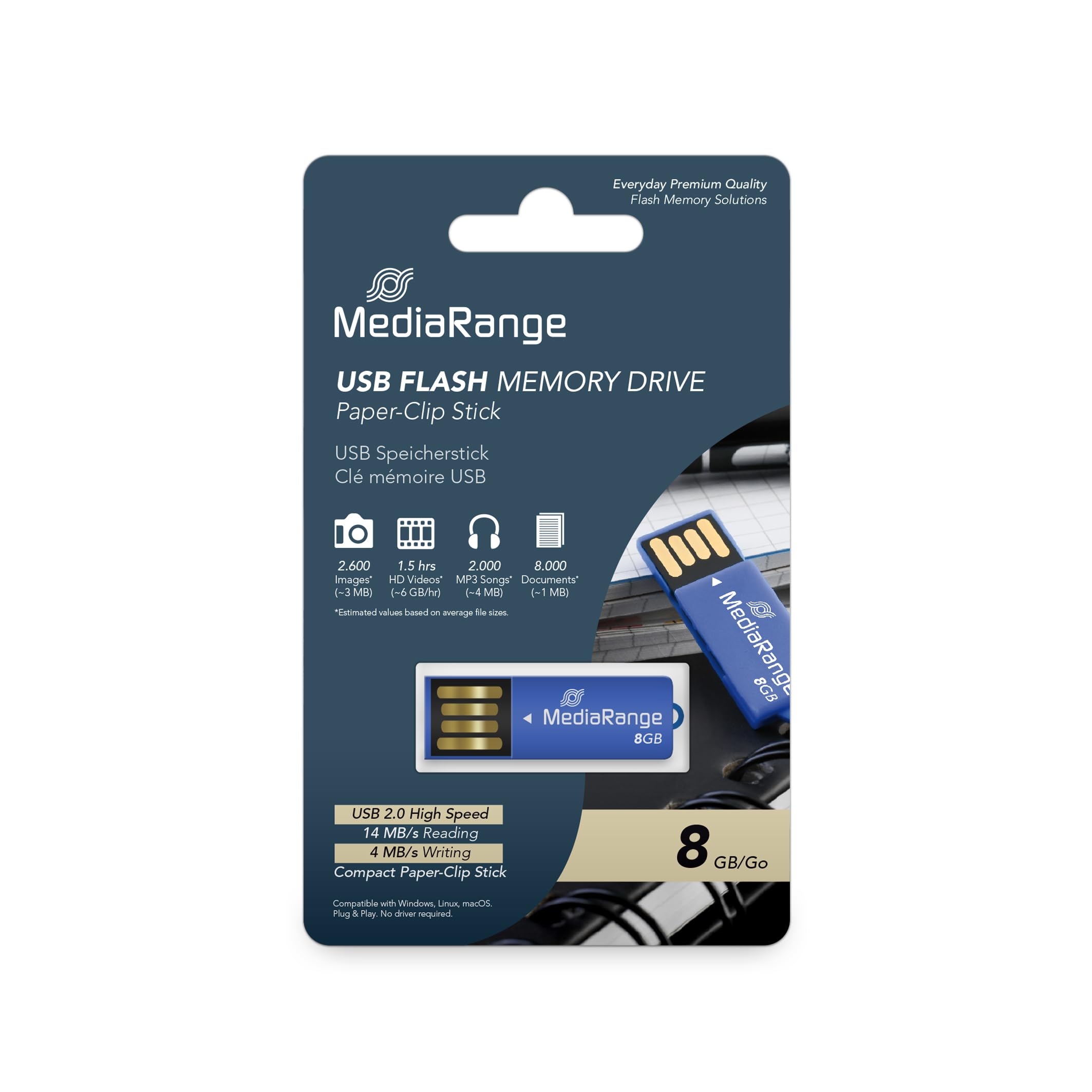mediarange-usb-stick-usb-2-0-8gb-b-roklammer-design-blau-kompakt image 6