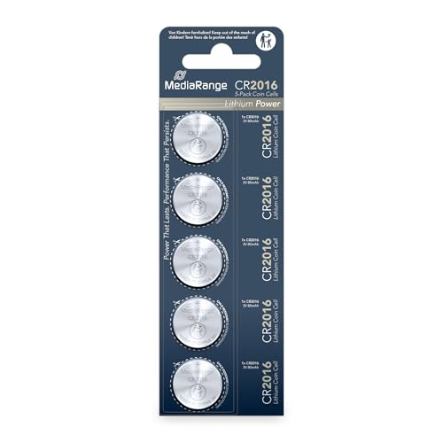 mediarange-lithium-knopfzellen-cr2016-3v-5er-pack-75mah-20x1-6mm image 2