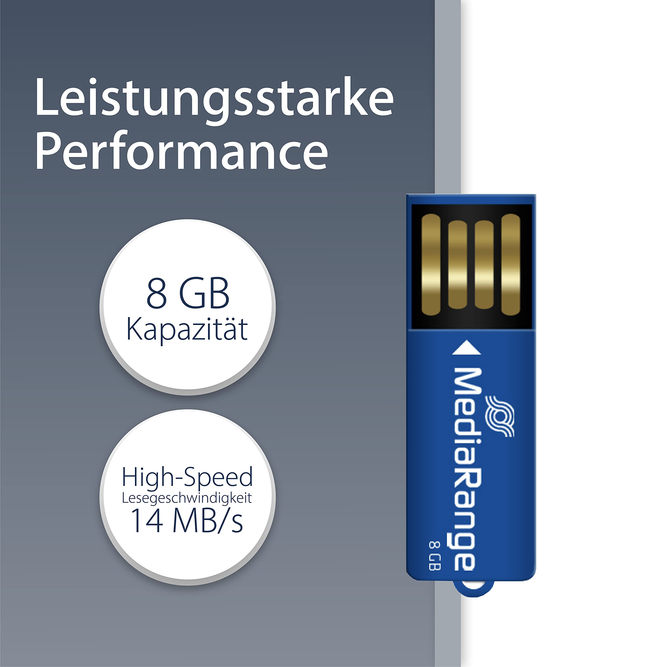 mediarange-usb-stick-usb-2-0-8gb-b-roklammer-design-blau-kompakt image 2