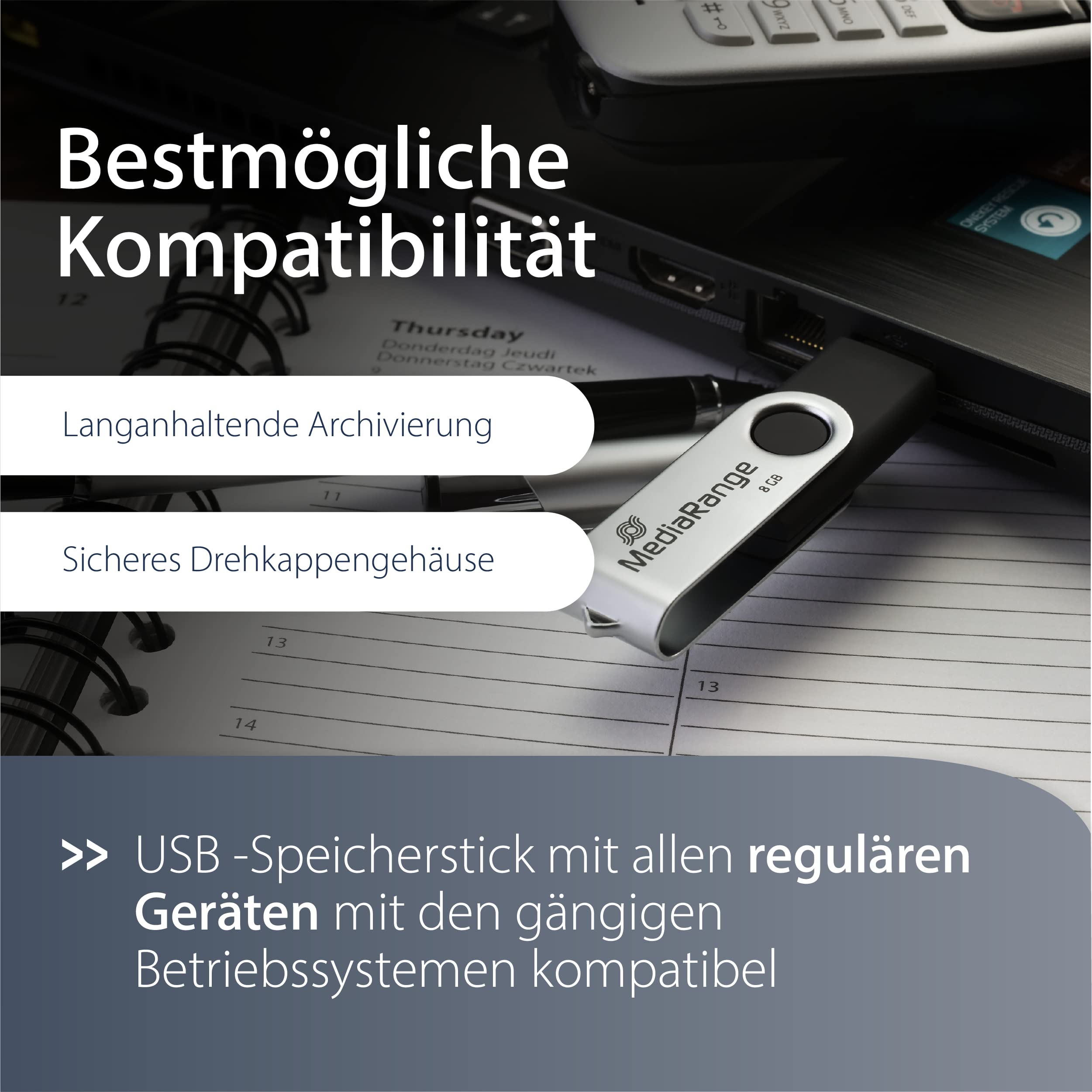 mediarange-usb-stick-usb-2-0-8gb-schwarz image 4
