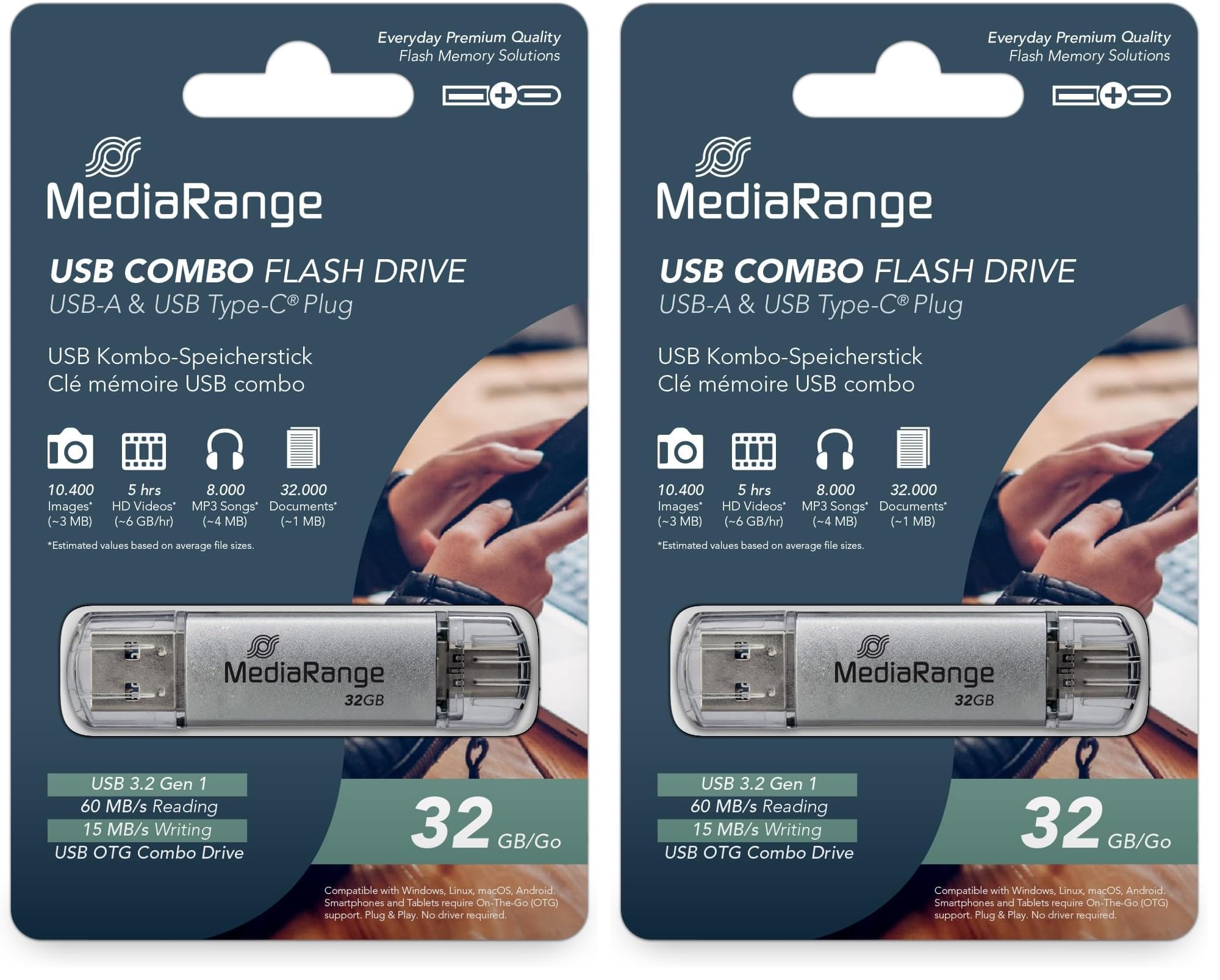 mediarange-usb-stick-usb-c-3-2-gen-1-16-gb-silber image 3