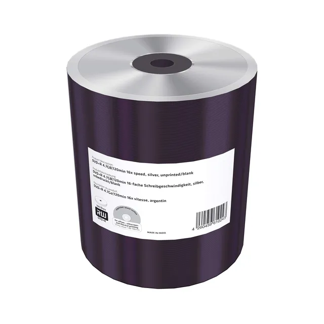 mediarange-dvd-r-4-7-gb-120-min-100er-pack-16x-unbedruckt-silber-gl-nzend image 1