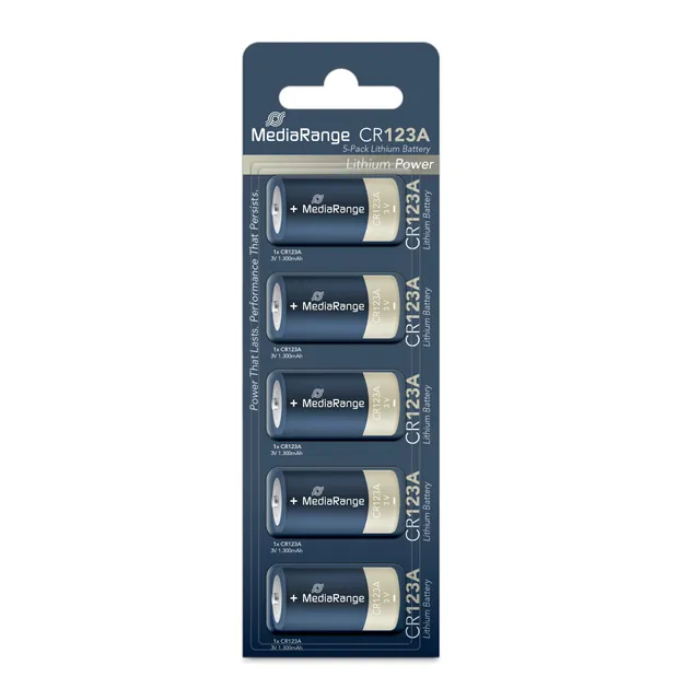 mediarange-lithium-batterien-cr123a-3v-5er-pack image 1