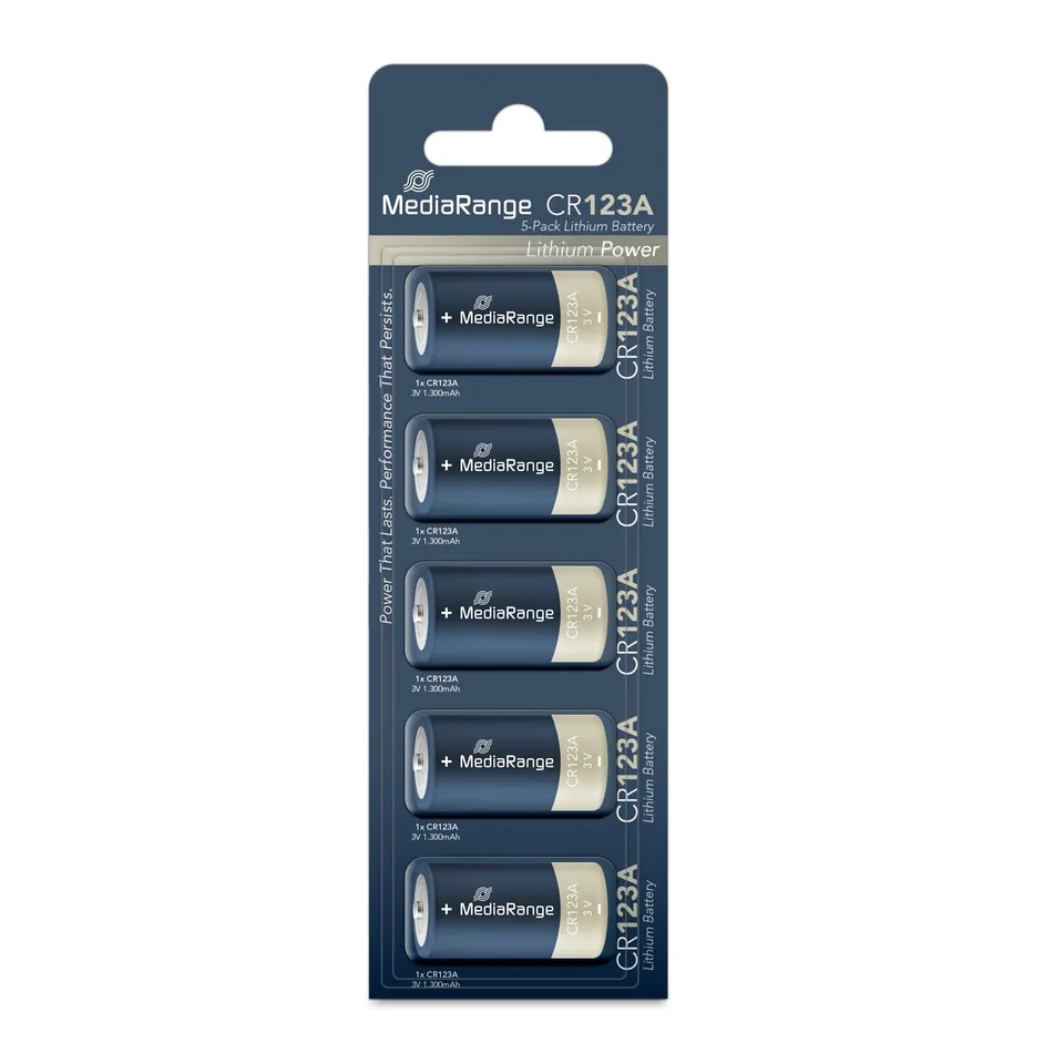 mediarange-lithium-batterien-cr123a-3v-5er-pack image 1