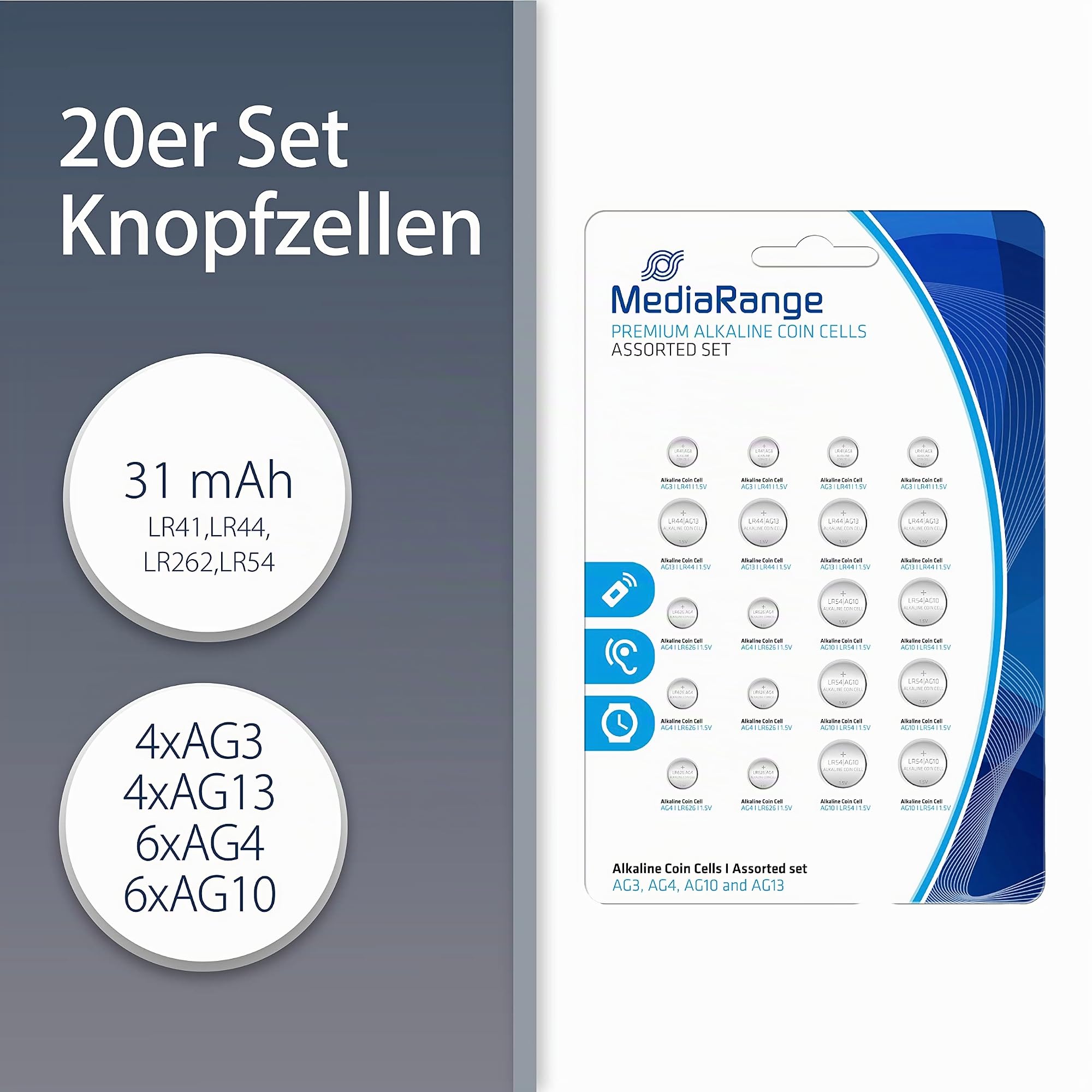 mediarange-alkaline-knopfzellen-set-20er-pack-4-typen-lr41-lr44-lr626-lr54-f-r-u image 2