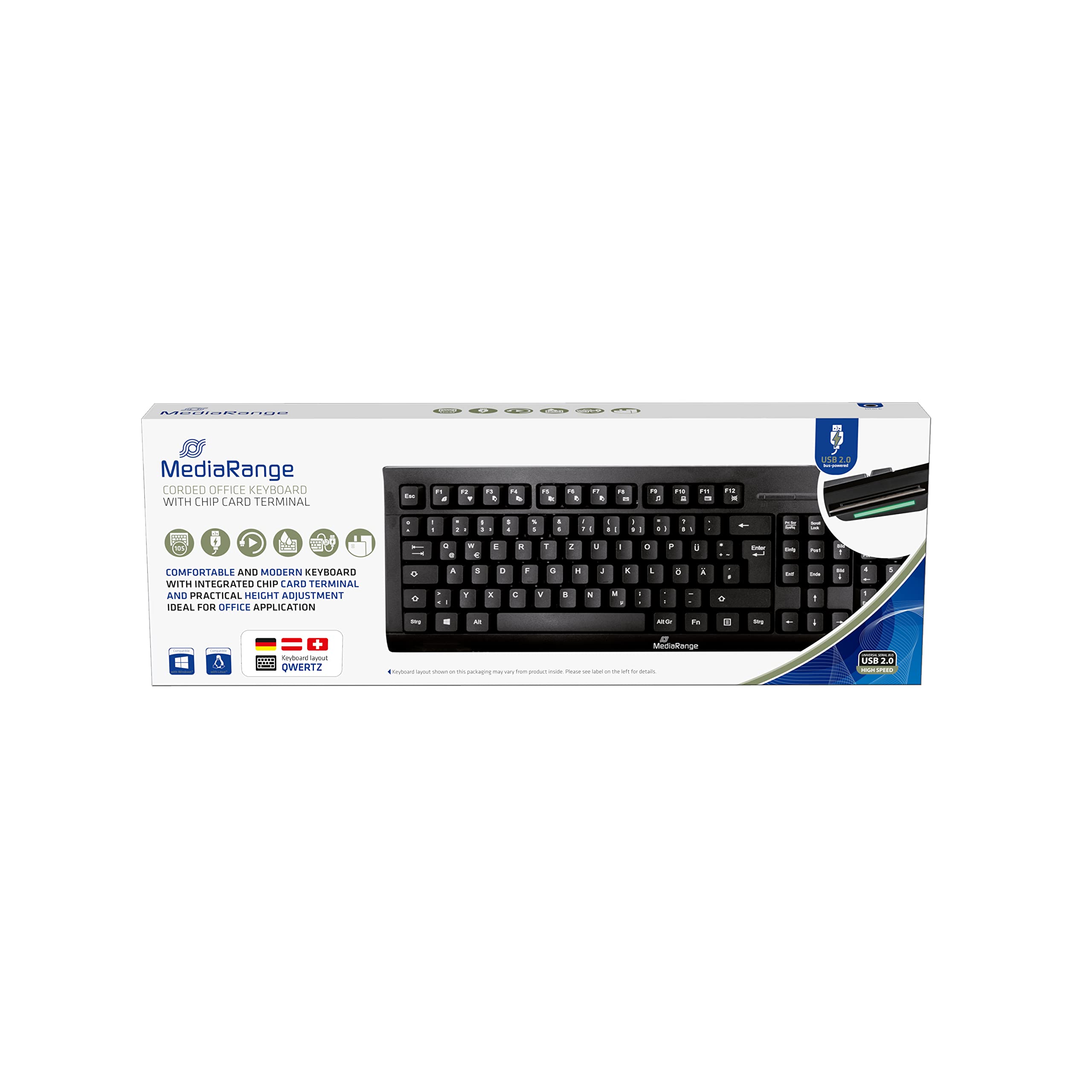 mediarange-tastatur-kabel-qwertz-de-at-mit-chipkarten-terminal-usb-2-0-spritzwas image 7