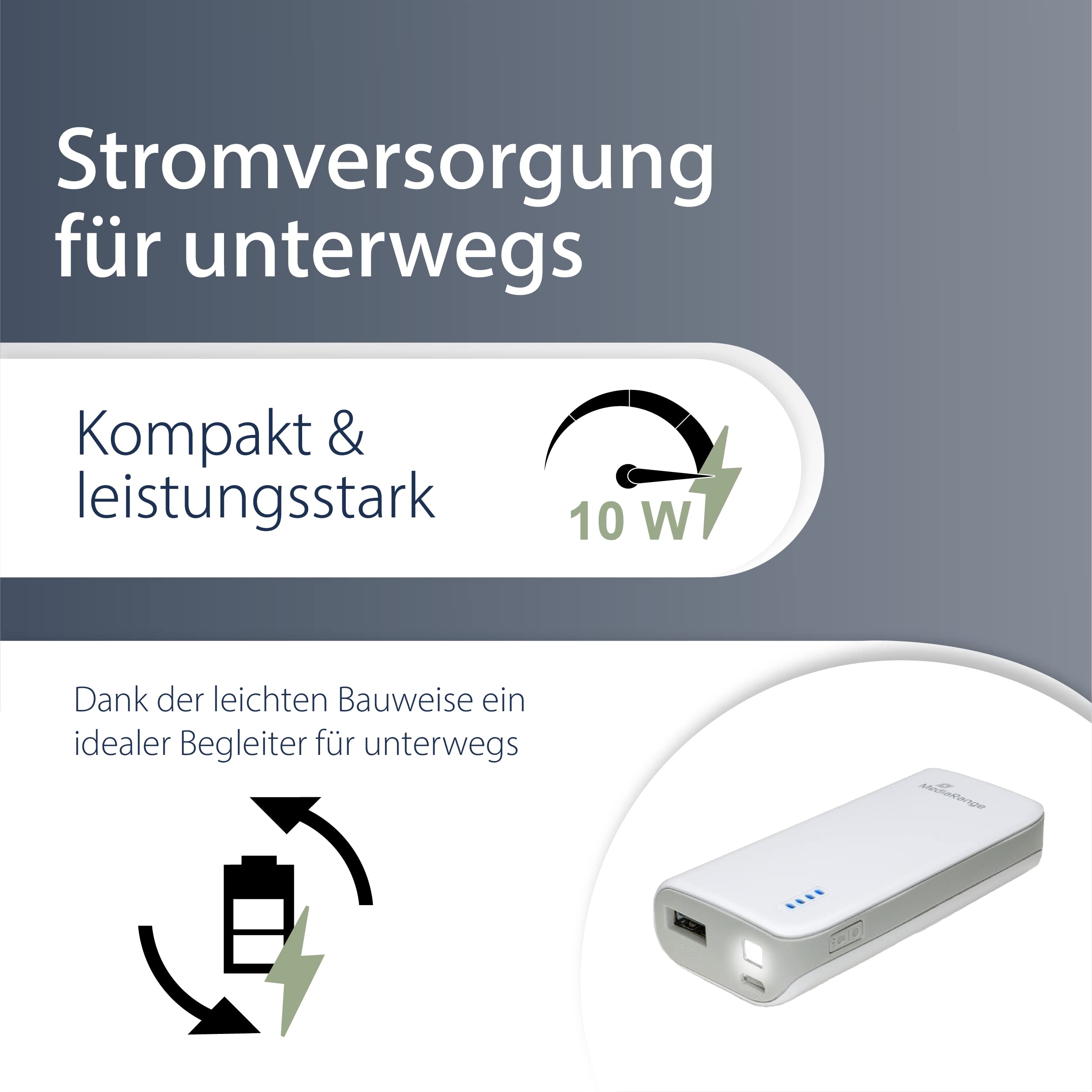 mediarange-mobiles-ladeger-t-i-powerbank-5-200mah-mit-led-taschenlampe-1x-usb-a- image 3