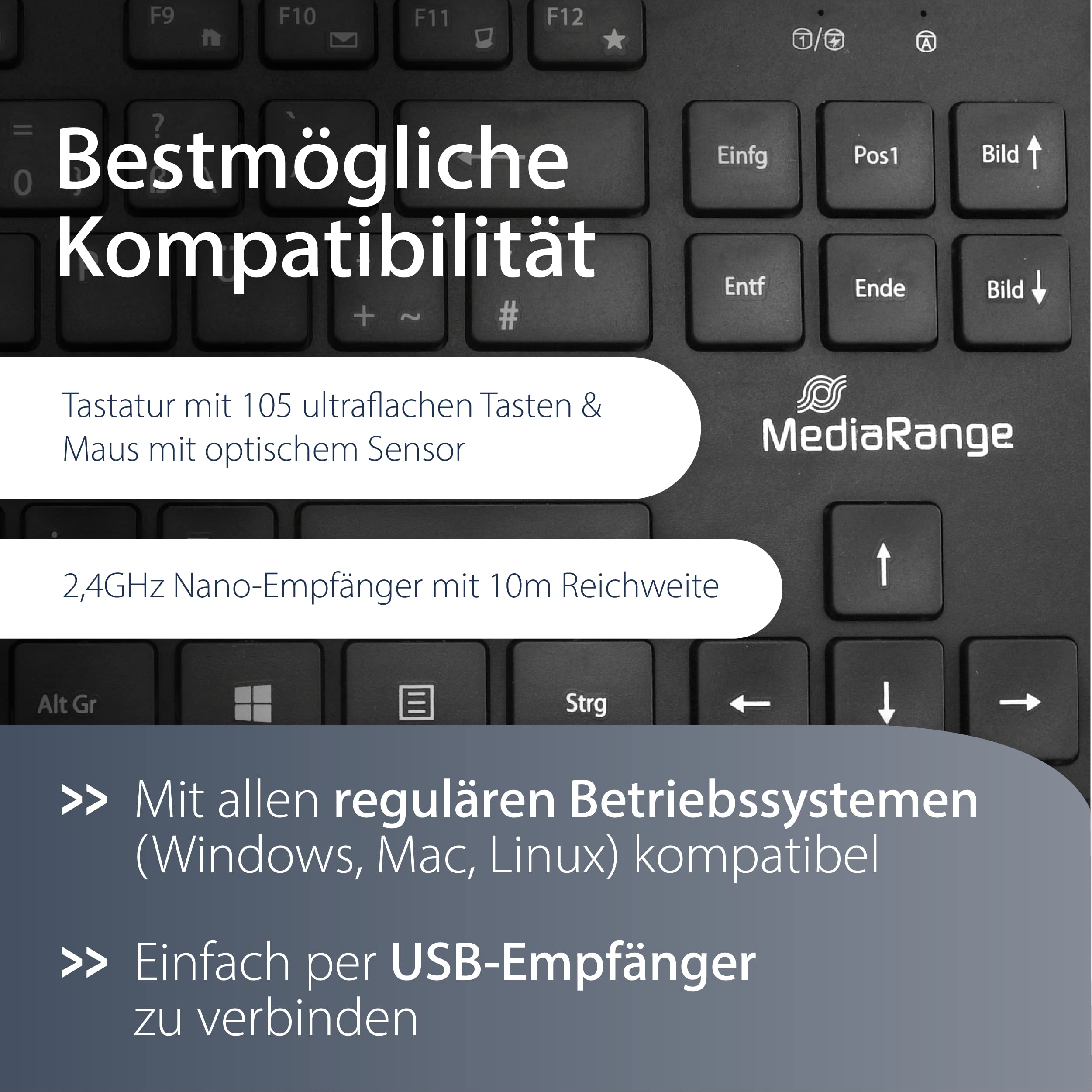mediarange-funk-tastatur-maus-set-qwertz-de-at-1-200-dpi-schwarz image 4
