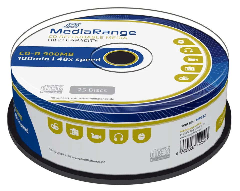 mediarange-cd-r-900mb-100-min-25er-pack-48x image 1
