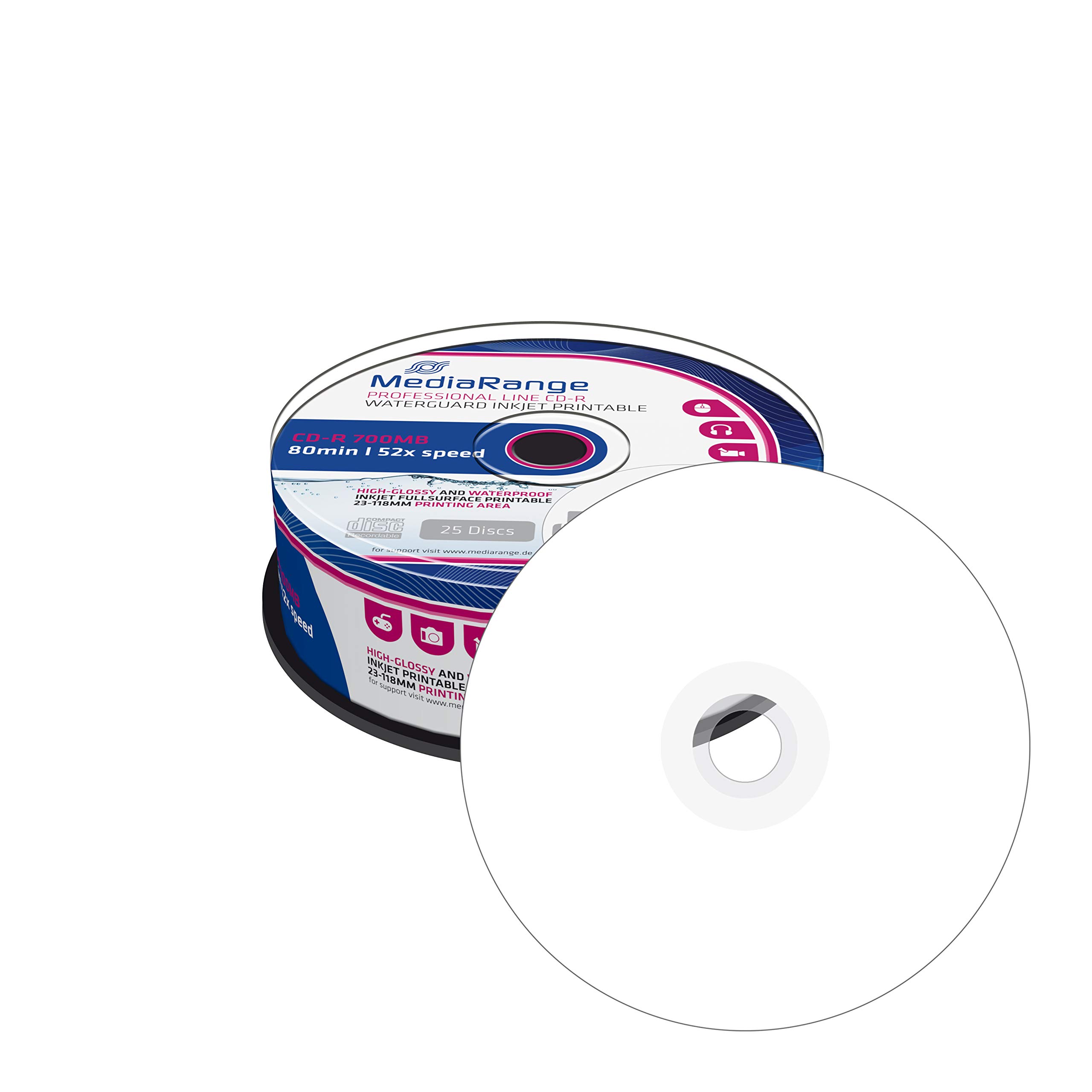 mediarange-cd-r-700mb-80-min-25er-pack-52x-inkjet-bedruckbar-waterguard image 2