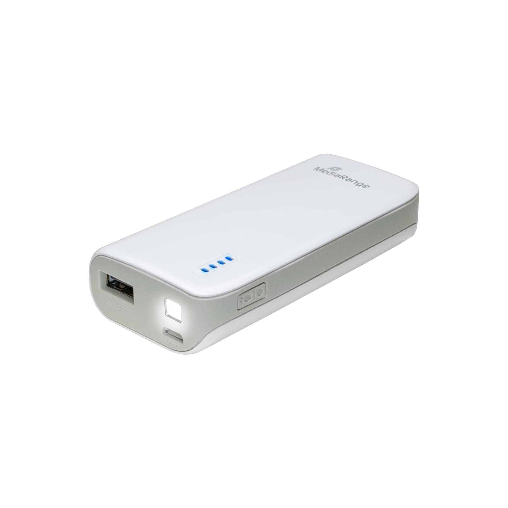 mediarange-mobiles-ladeger-t-i-powerbank-5-200mah-mit-led-taschenlampe-1x-usb-a- image 5