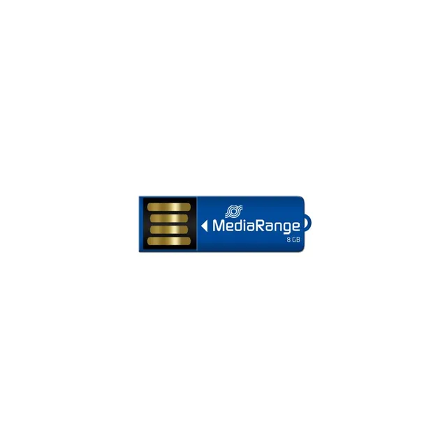 mediarange-usb-stick-usb-2-0-8gb-b-roklammer-design-blau-kompakt image 1