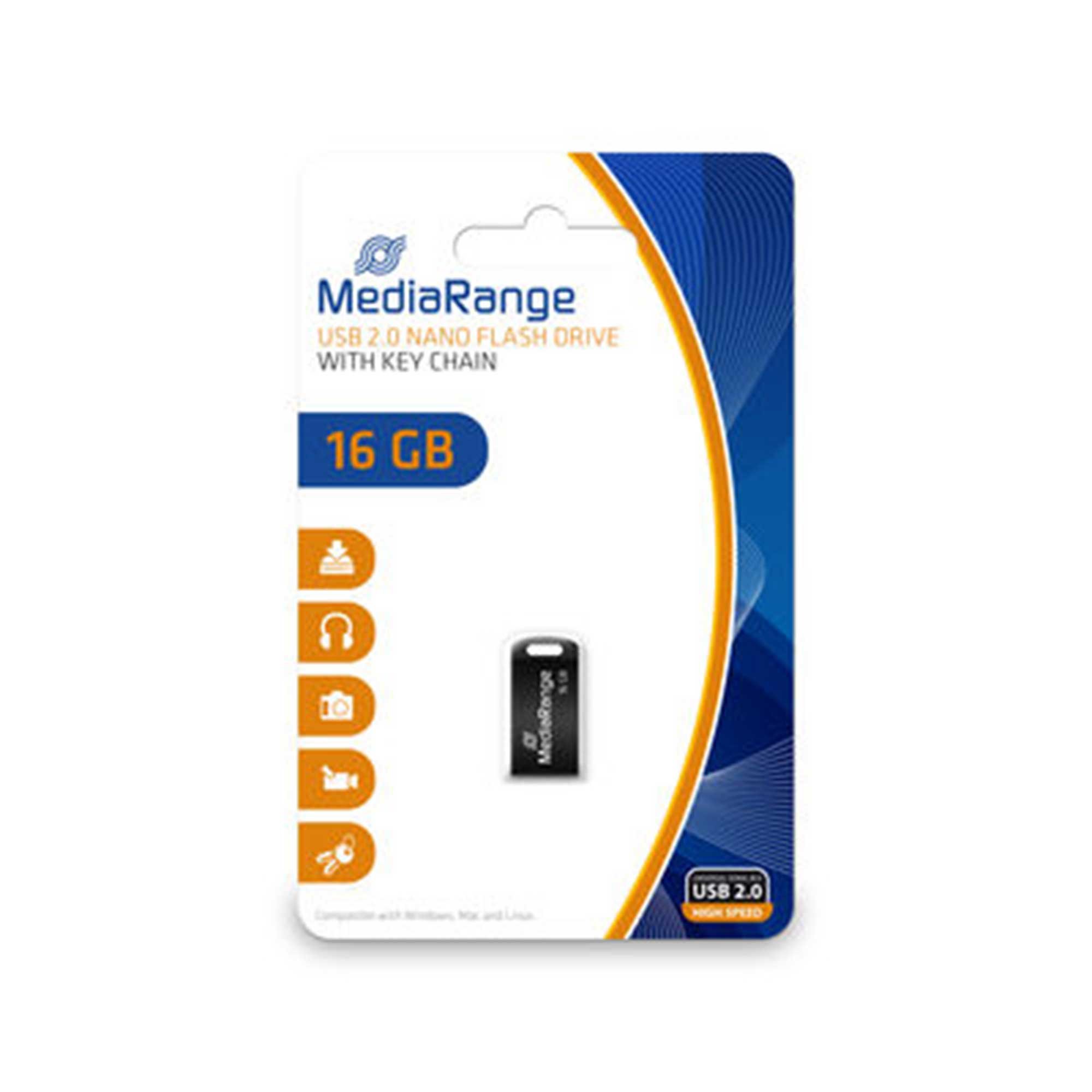 mediarange-nano-usb-stick-usb-2-0-16gb-schwarz image 1