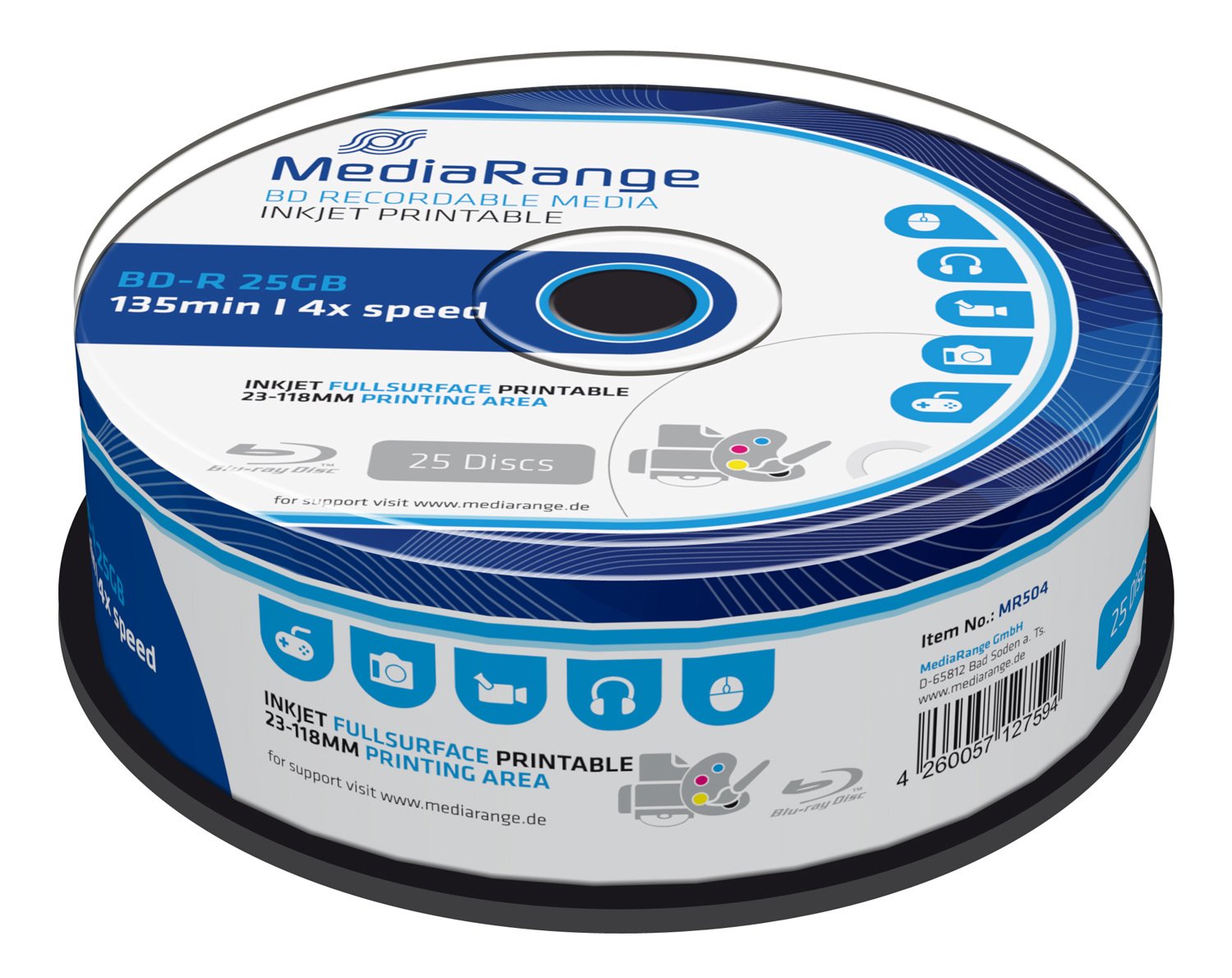 mediarange-bd-r-25gb-4x-vollfl-chig-bedruckbar-10er-cakebox image 6